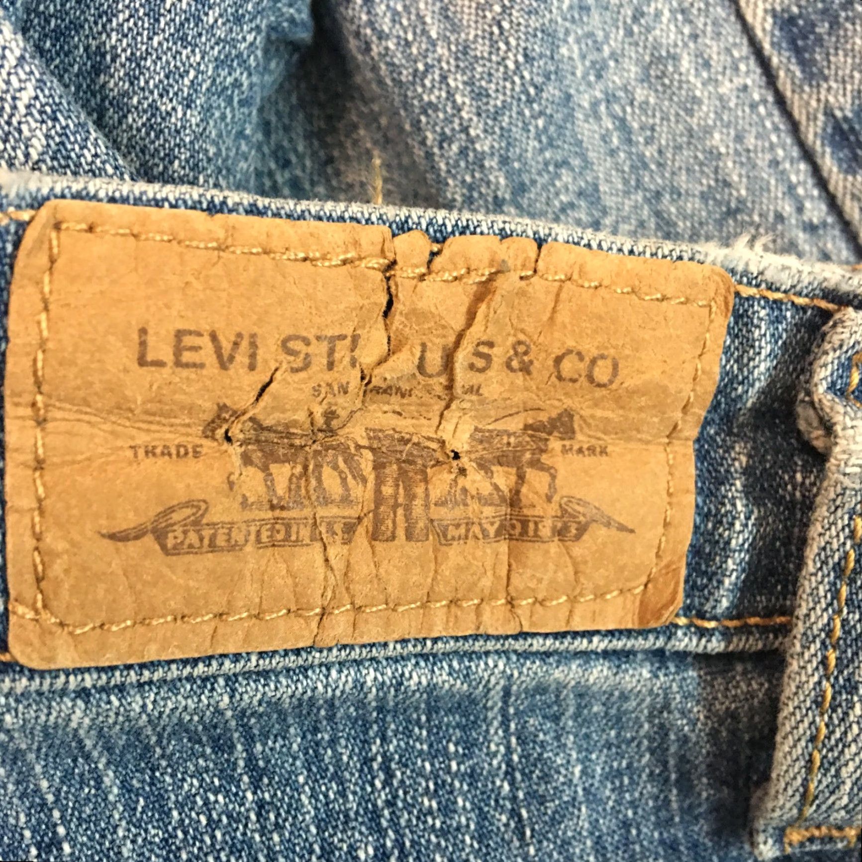 Denime Levis 550 Womens Casual Flat Front Relaxed Boot Cut Blue Denim Jeans Size 10 Size 32" / US 10 / IT 46 - 6 Thumbnail
