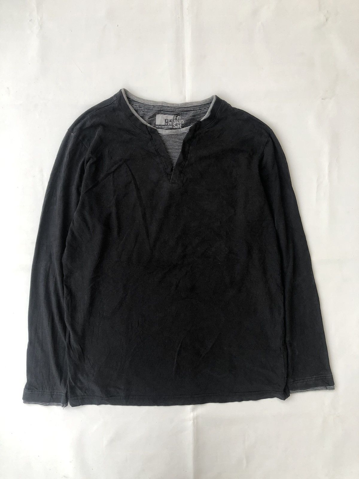 image of 14Th Addiction x Le Grande Bleu L G B Japanese Gothic Double Layer Rock Long Sleve Frisunsat Style 