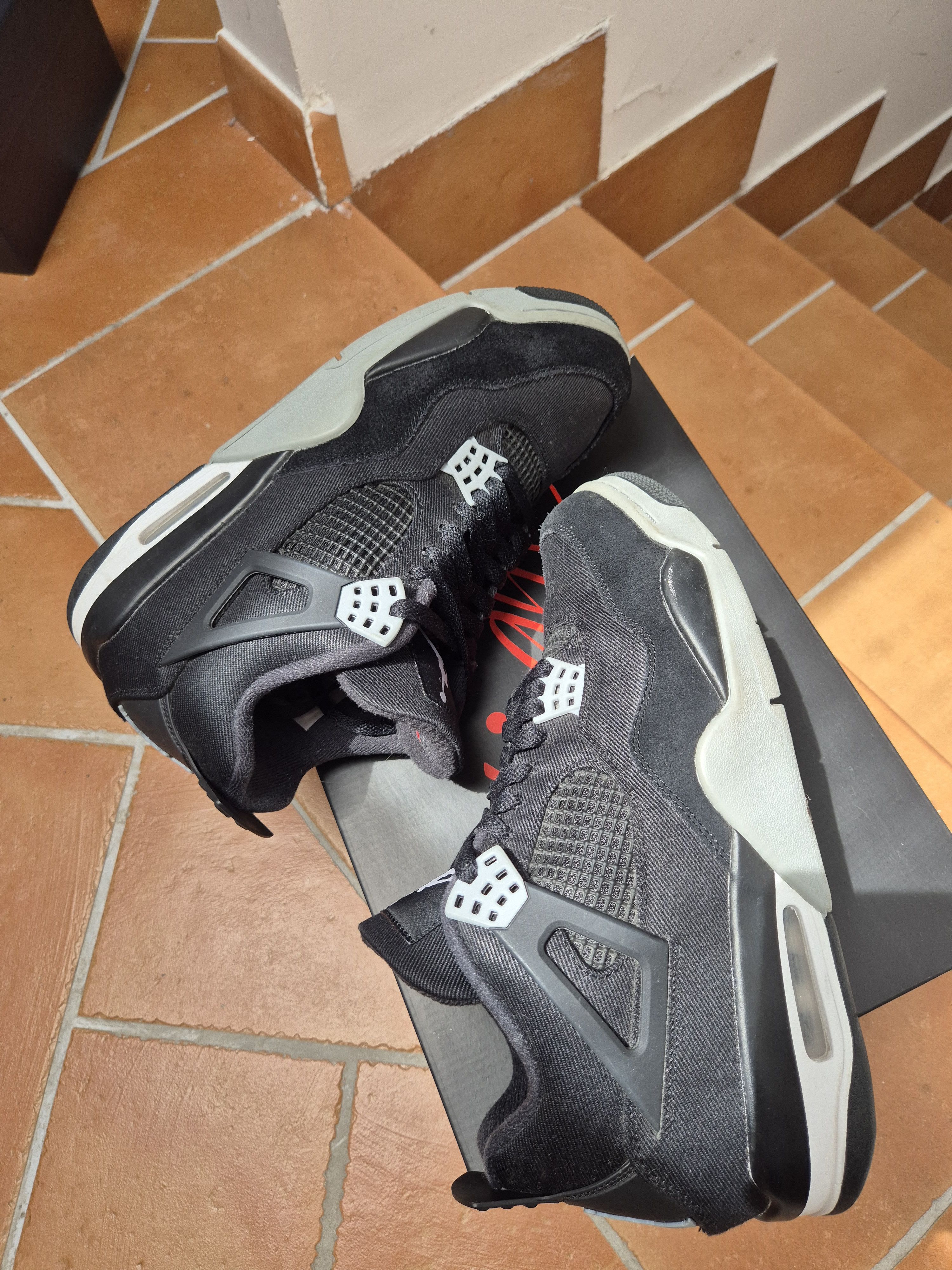 Jordan Brand Jordan 4 black canvas Size US 10 / EU 43 - 7 Thumbnail