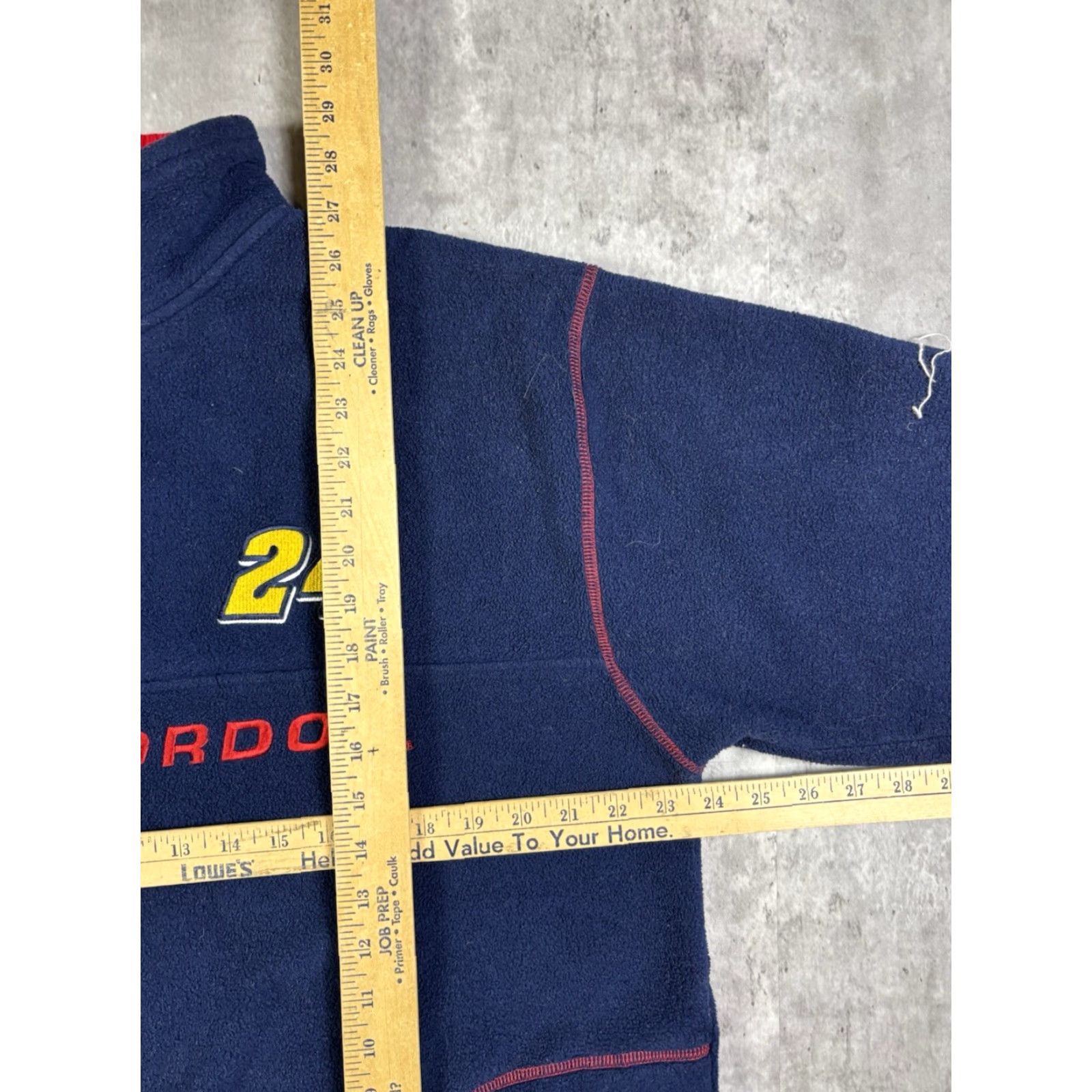 Chase Authentics VINTAGE 90s Jeff Gordon Q-Zip Fleece Pullover Sweatshirt Men L Blue Embroidered Logo Graphic Print Chase Authentics Team Racing Cars Sports 90s Mens Size US L / EU 52-54 / 3 - 7 Thumbnail