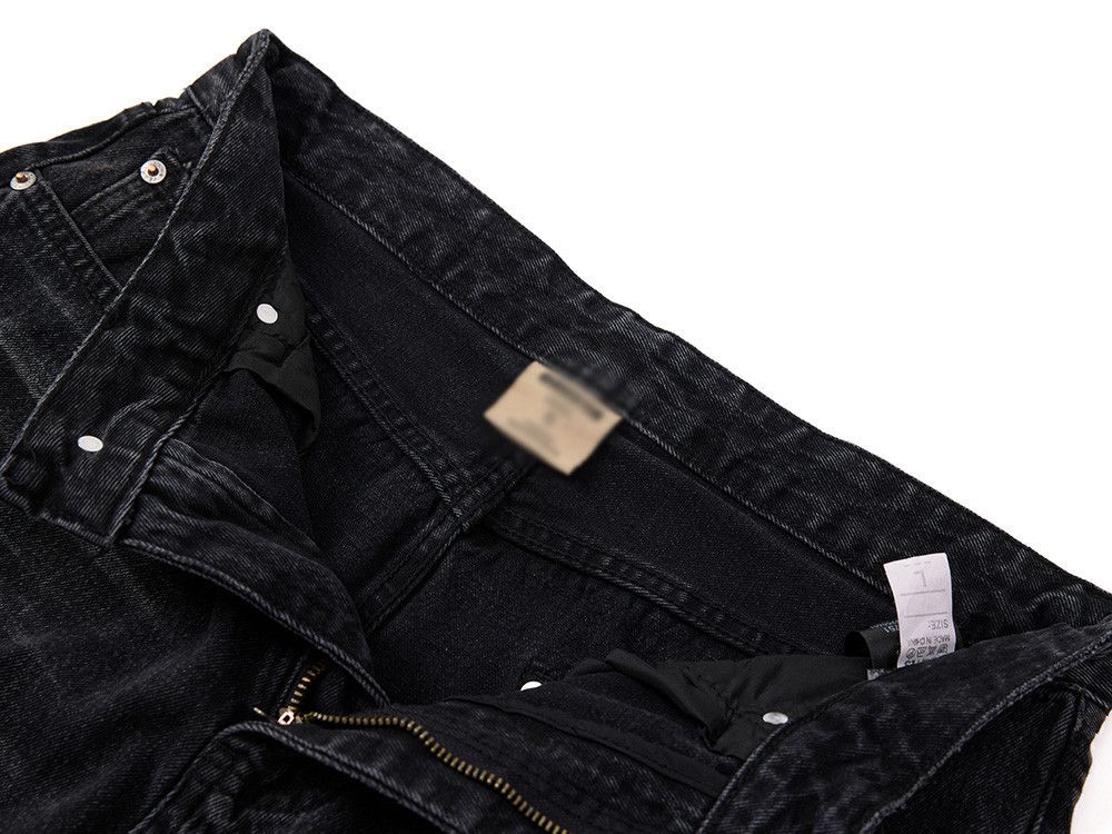 Vintage Men's retro punk tie-dye washed distressed scimitar jeans Size US 32 / EU 48 - 4 Thumbnail