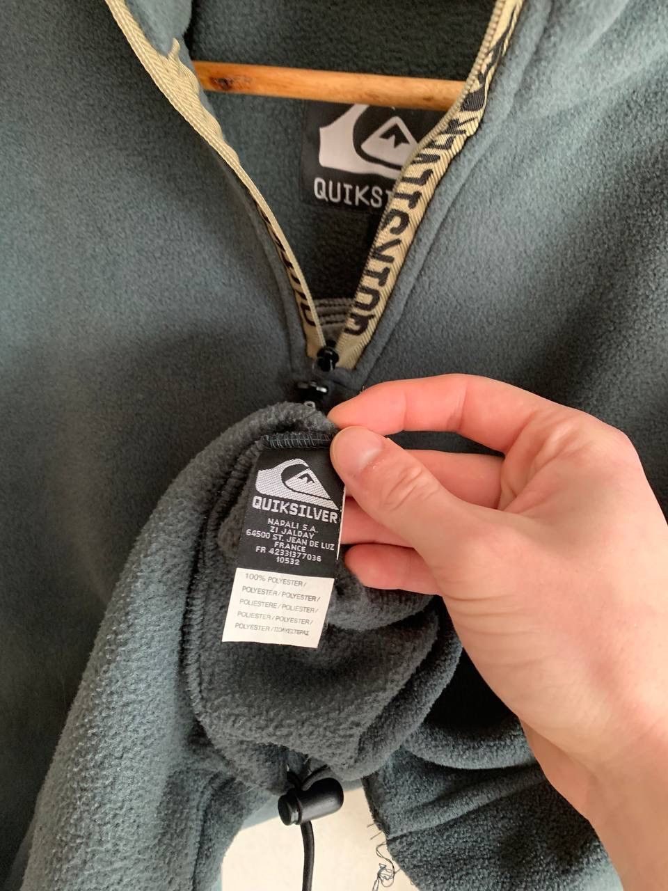 Quiksilver × Vintage Vintage Quicksilver Fleece Jacket 1/4 Zip Big Logo Size US M / EU 48-50 / 2 - 8 Thumbnail