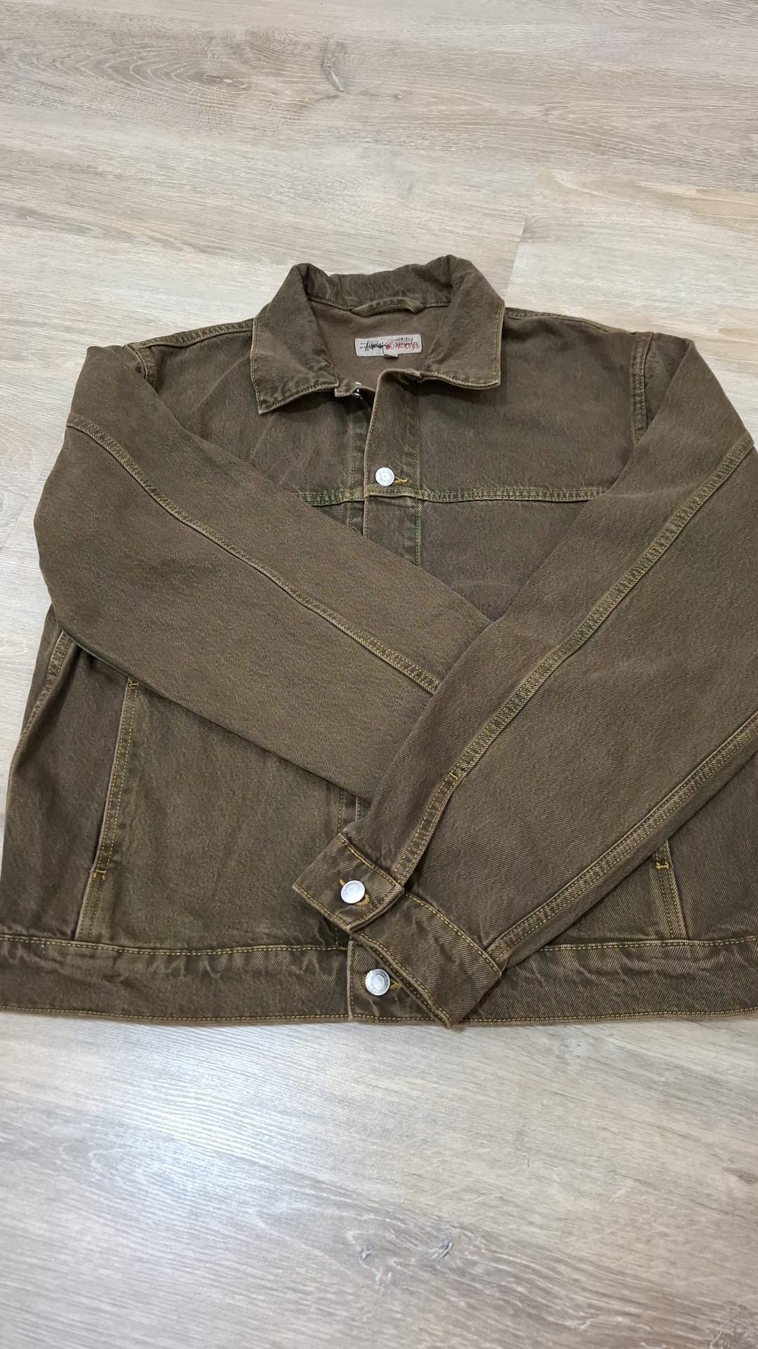 Stussy Trucker Denim Jacket in Mushroom Size US L / EU 52-54 / 3 - 11 Thumbnail