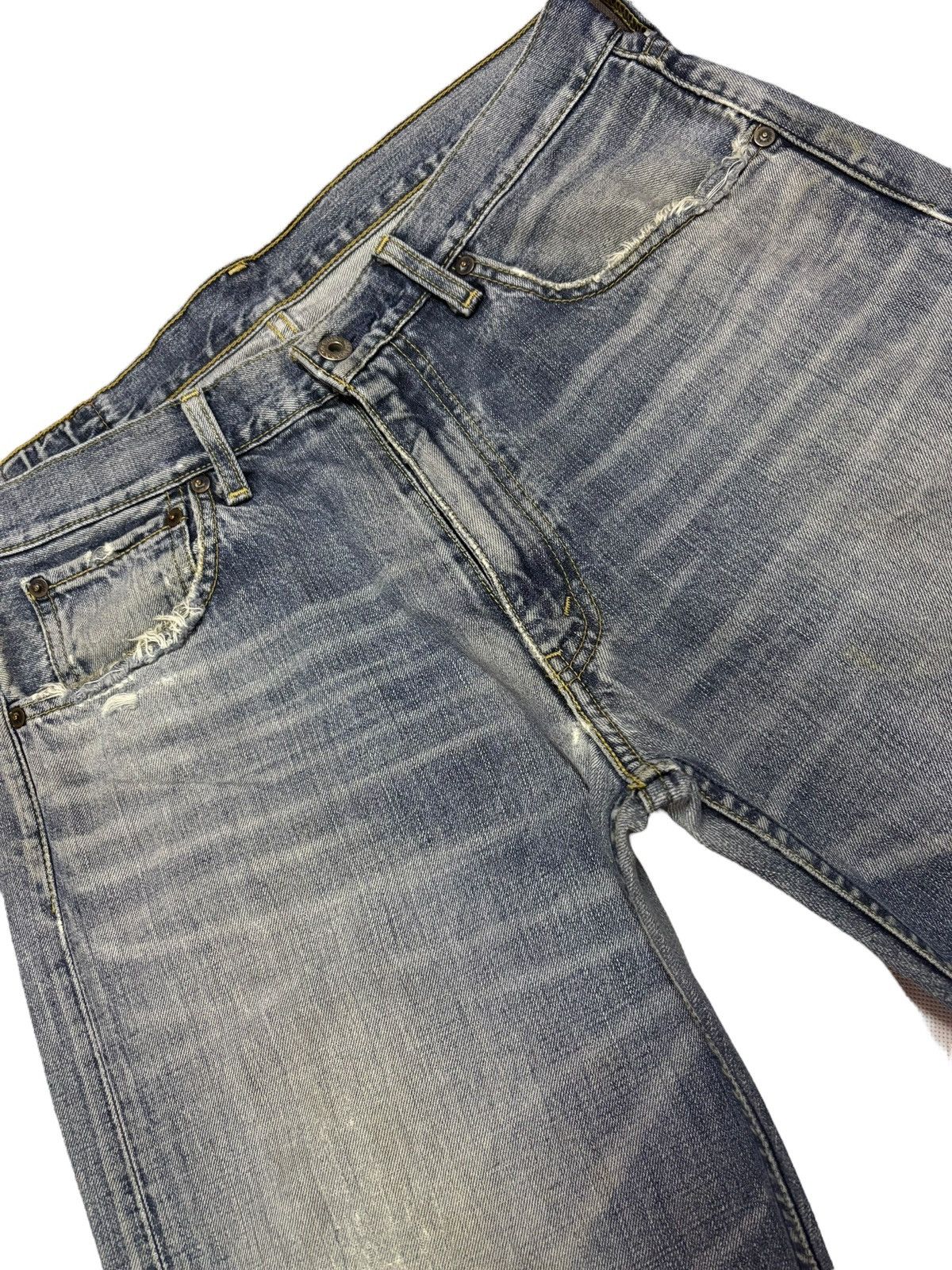 Levi's Vtg 90s Levis 503 Distressed Jeans Size US 32 / EU 48 - 4 Thumbnail