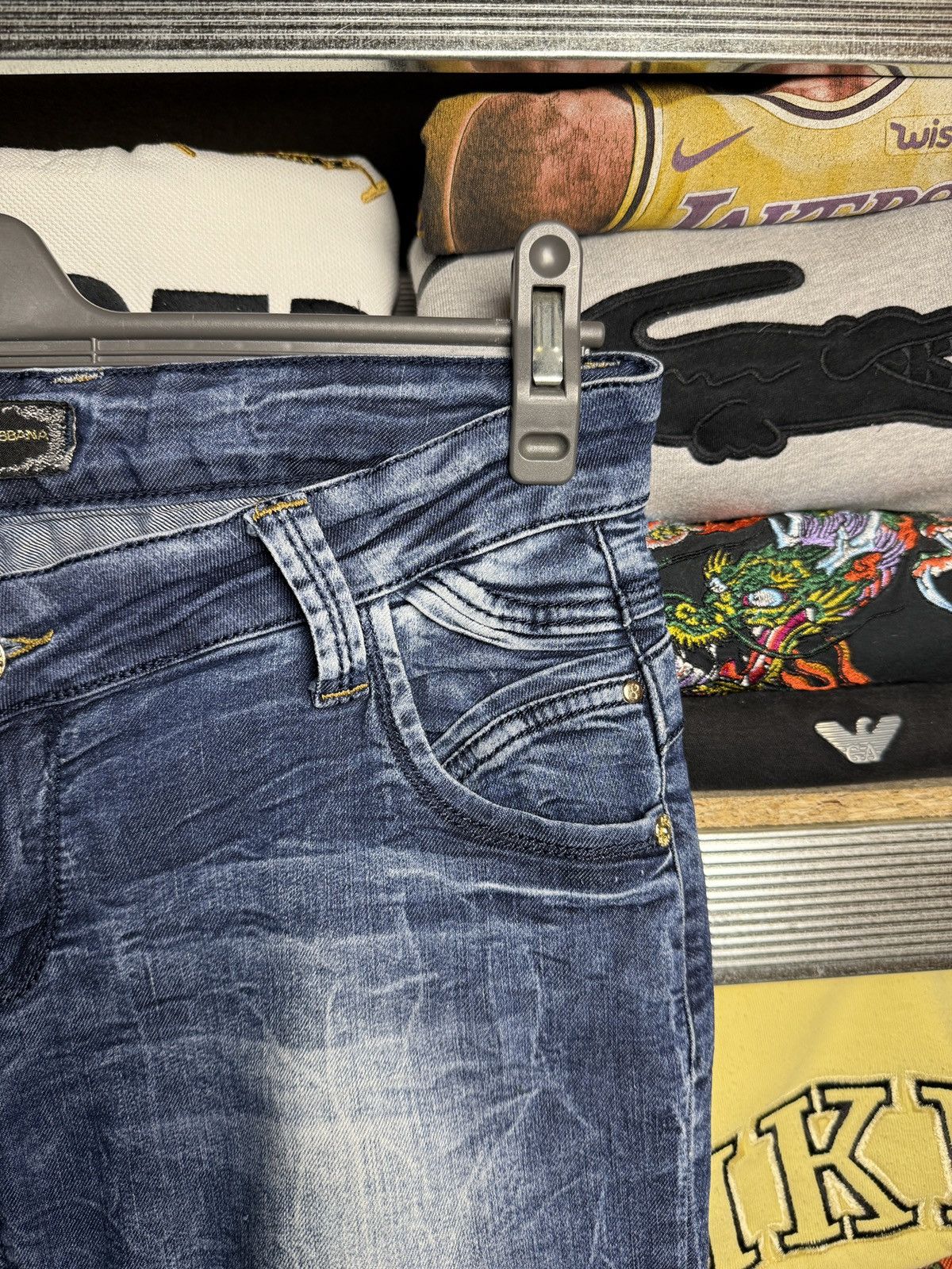Dolce & Gabbana Vintage Dolce & Gabana Flared Jeans Metal Logo Size US 28 / EU 44 - 7 Thumbnail