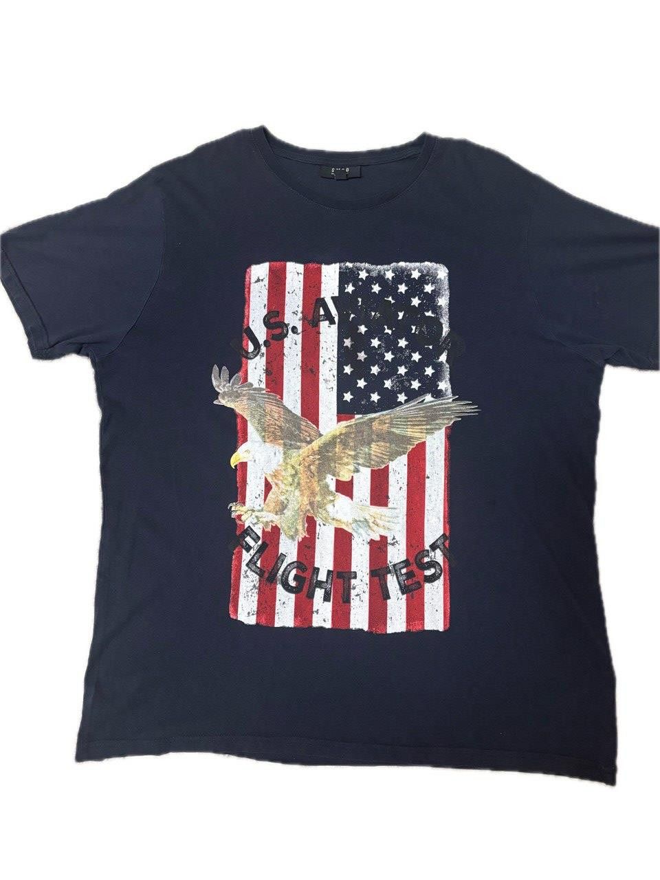 Vintage SMOG Men’s T-Shirt XL USA Flag Eagle Graphic Tee Size US XL / EU 56 / 4 - 1 Thumbnail