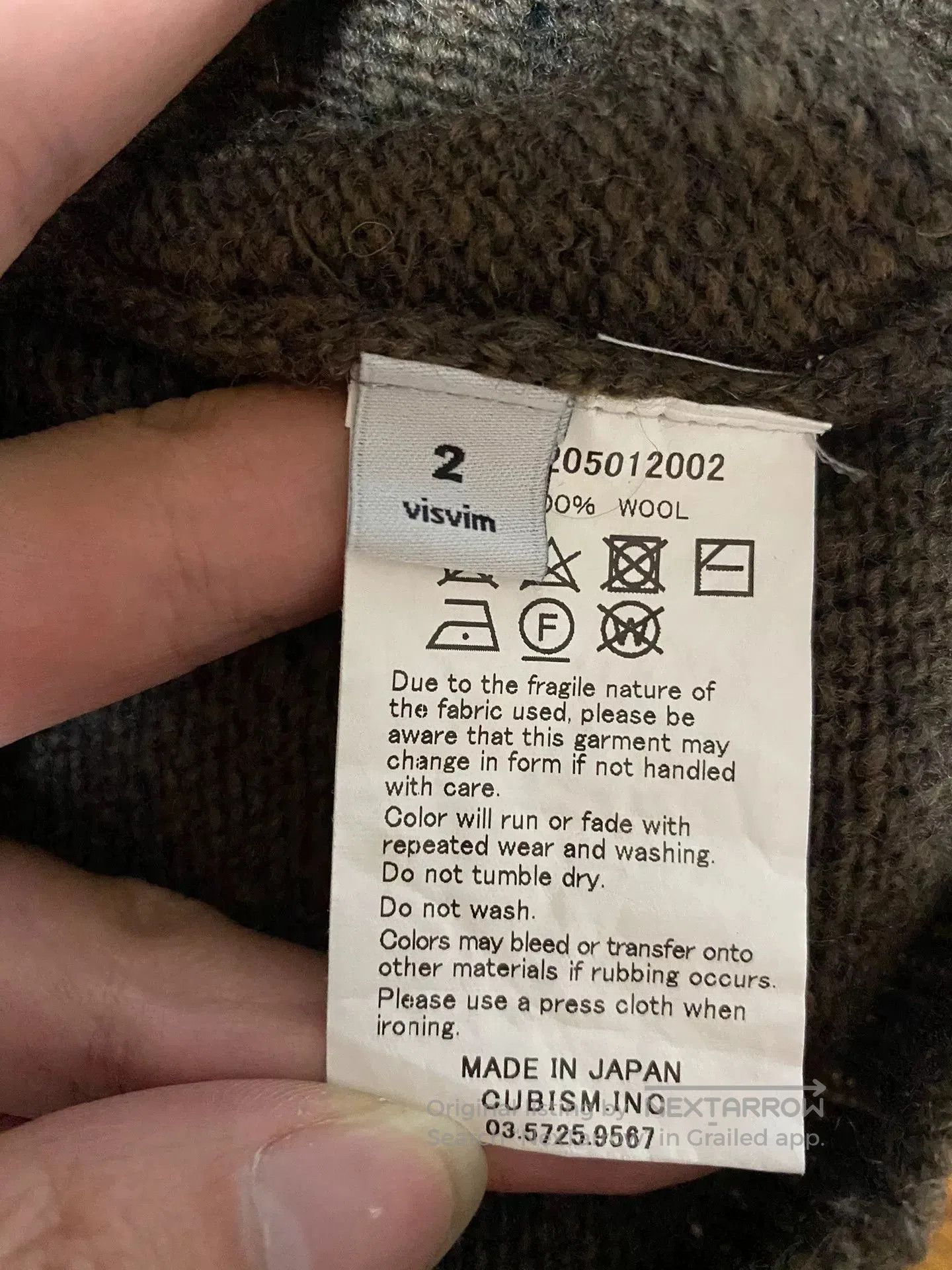 Visvim visvim hand-dyed wool knit sweater. Size US M / EU 48-50 / 2 - 6 Thumbnail