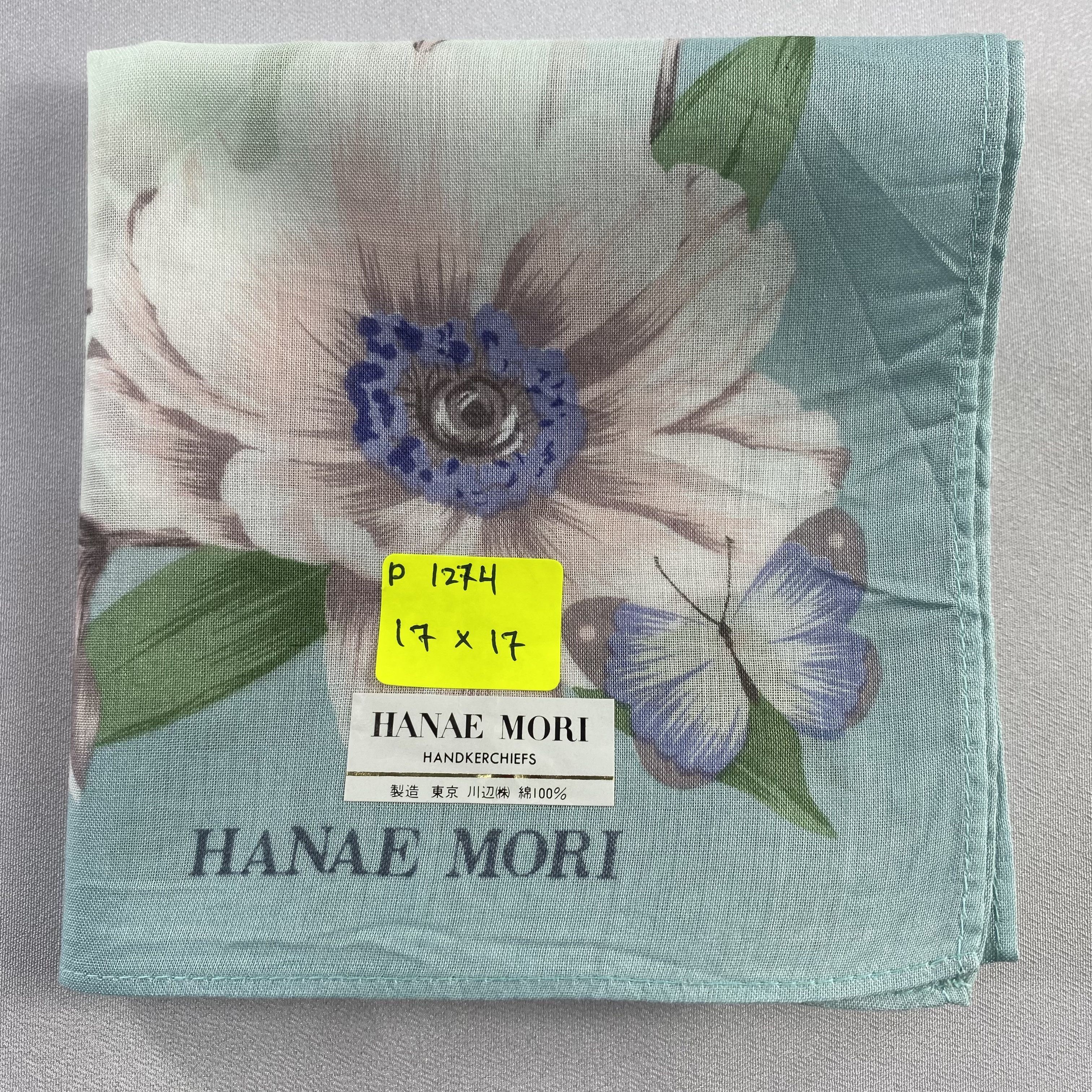 Hanae Mori × Vintage NWT Hanae Mori Bandana/ Handkerchief / Neckerchief-P1274 Size ONE SIZE - 5 Thumbnail
