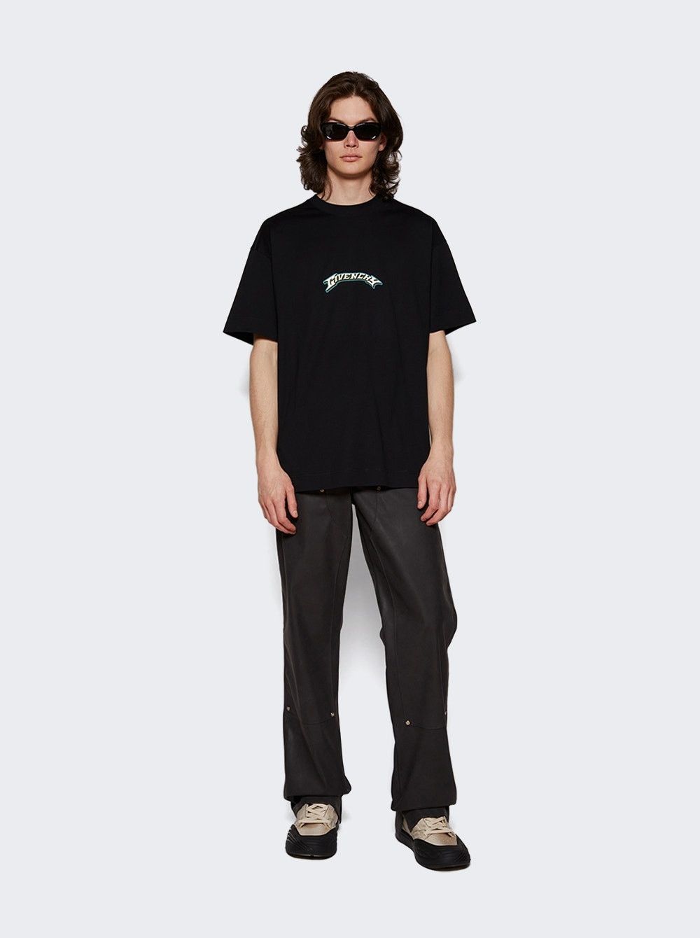 Givenchy o1w1db10325 Standard Short Sleeves Base in Black Size US L / EU 52-54 / 3 - 2 Thumbnail