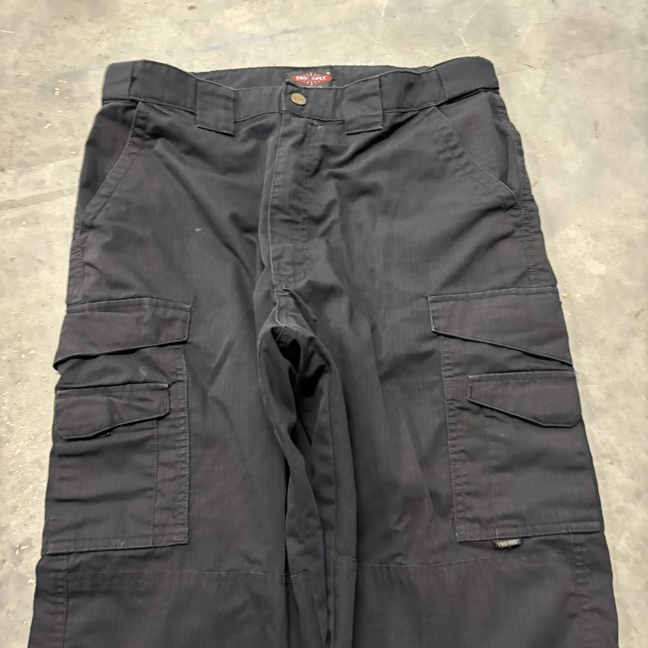 Japanese Brand × Vintage Crazy Vintage Y2K/2000s Baggy Black Streetwear Workwear Skater Cargo Pants! Size US 34 / EU 50 - 5 Thumbnail