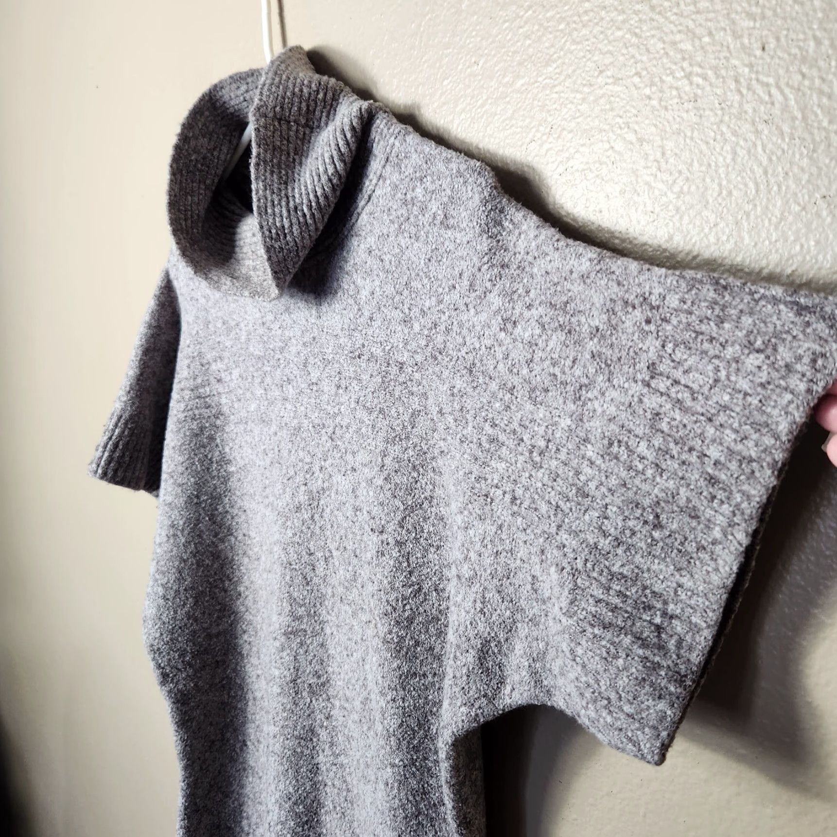 Vintage Columbia Womens Purple Heather Short Sleeve Cowl Neck Tunic Sweater-Size M Size M / US 6-8 / IT 42-44 - 3 Thumbnail
