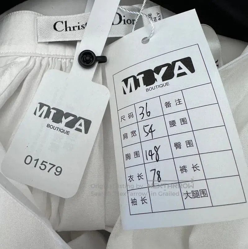 Dior Dior Women's White Long Sleeve Shirt . Size M / US 6-8 / IT 42-44 - 6 Thumbnail