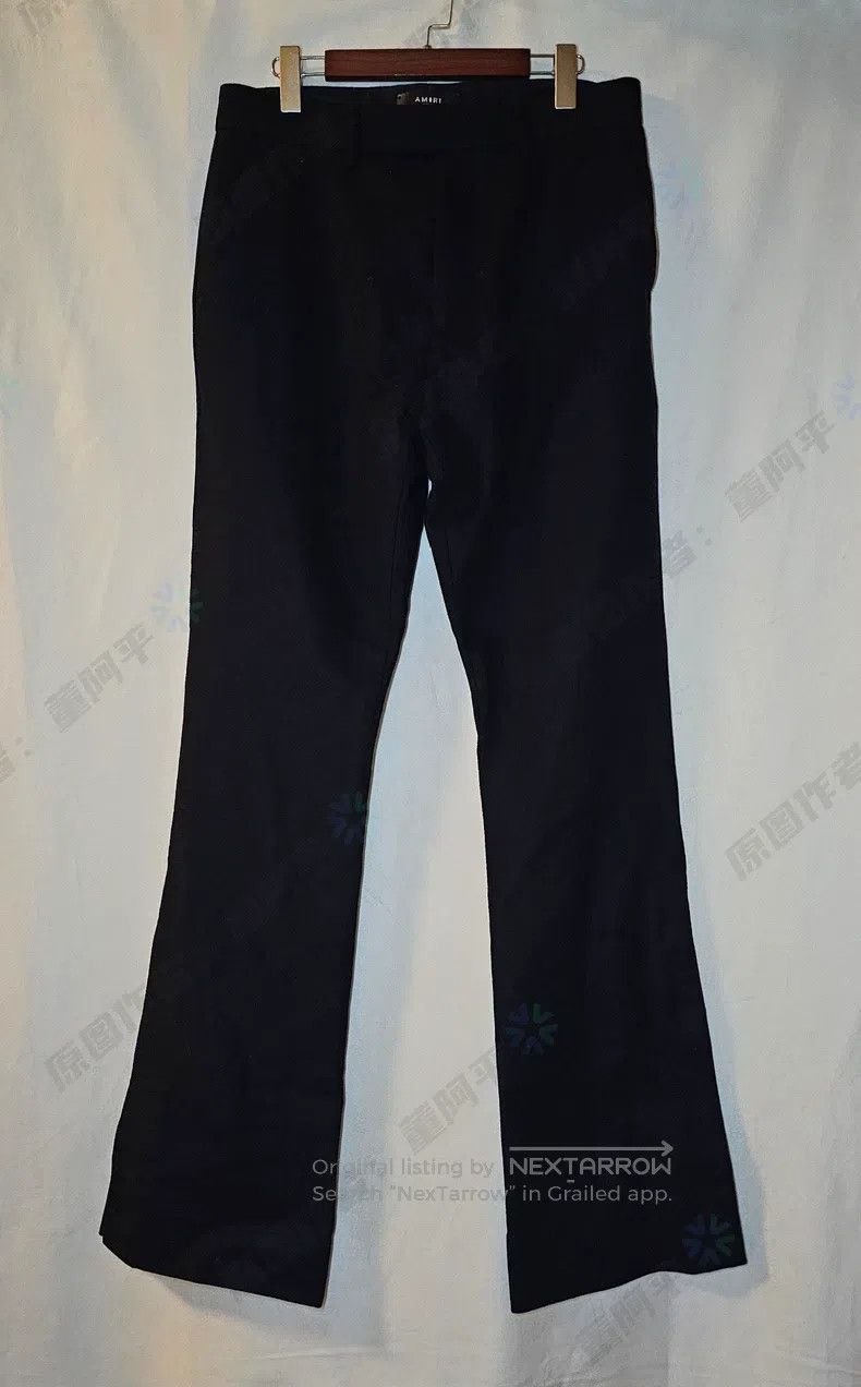 Amiri Amiri Size 50 Black wool bell bottoms Size US 34 / EU 50 - 1 Thumbnail