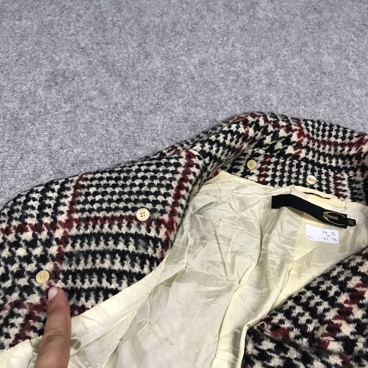 Just Cavalli × Roberto Cavalli JUST CAVALLI ITALY WOOL WOMAN SEXY JACKET Size XS / US 0-2 / IT 36-38 - 17 Thumbnail