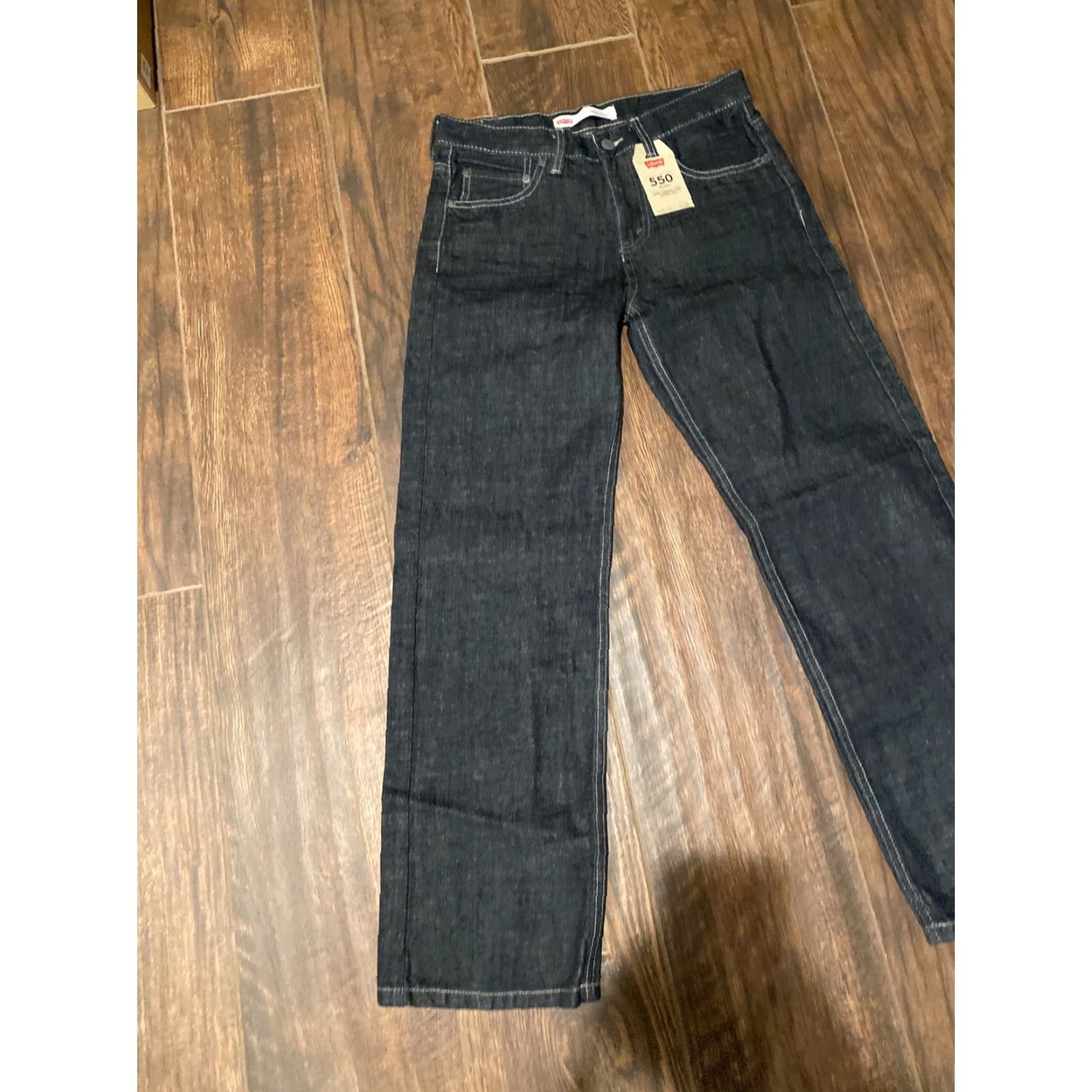 Levi's VINTAGE Levi's 550 Jeans 16R 28x28 Relaxed Mom Denim Blue 100% Cotton Jeans Womens 80s 90s Logo Easy Care Pockets NWT Size 38" / US 16 / IT 52 - 3 Thumbnail