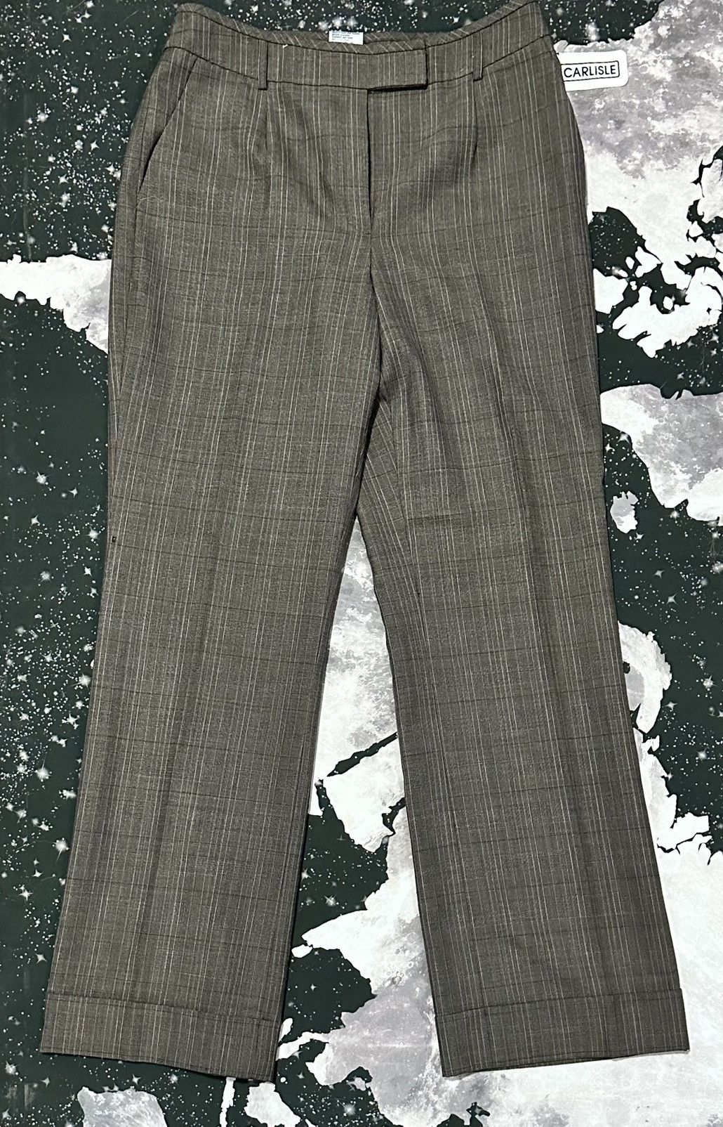 Other Carlisle Womens Pinstripe Dress Pants Size 34" / US 12 / IT 48 - 1 Thumbnail
