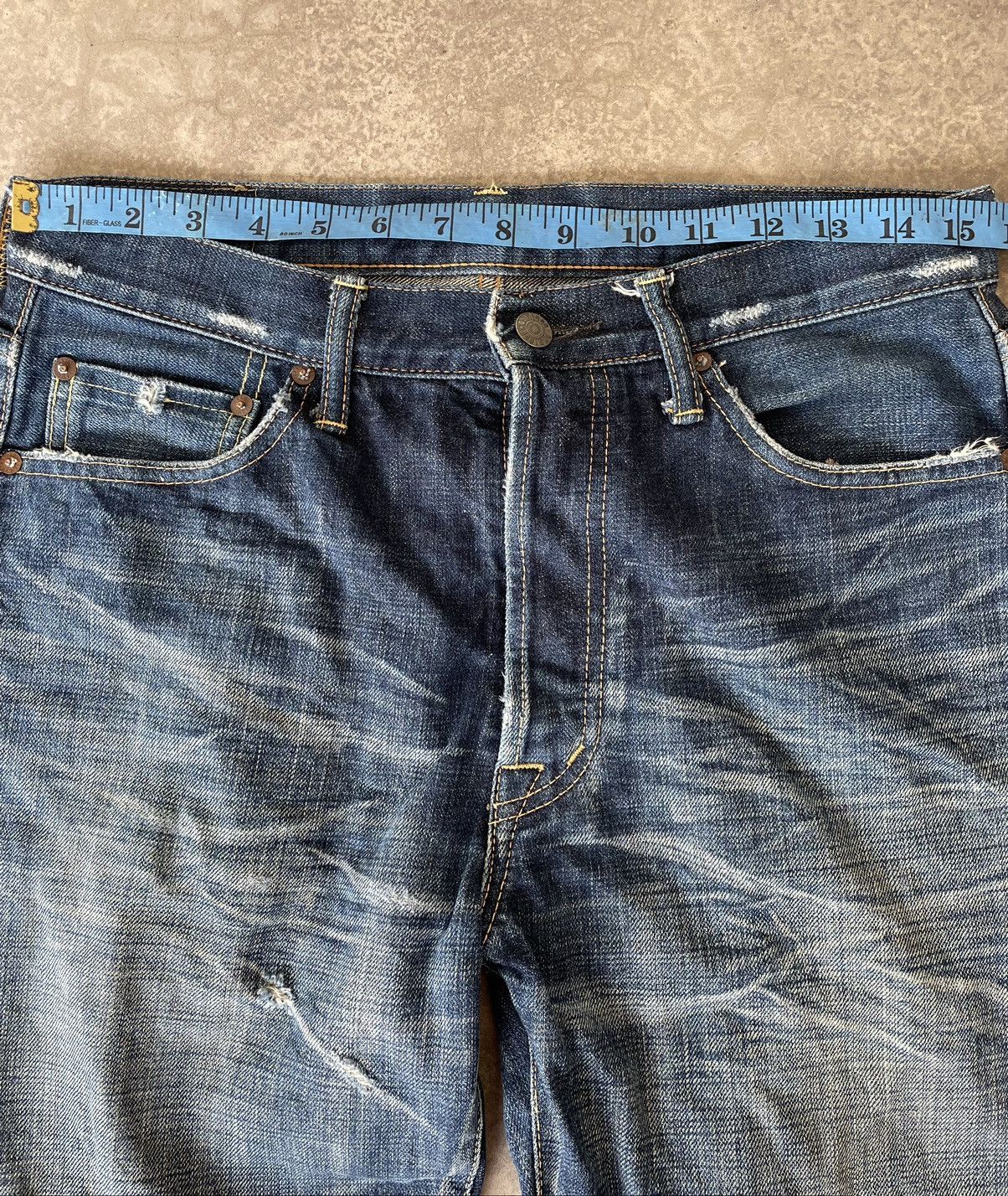 Jean Japanese Brand Distressed Redline Jeans Size US 31 - 7 Thumbnail