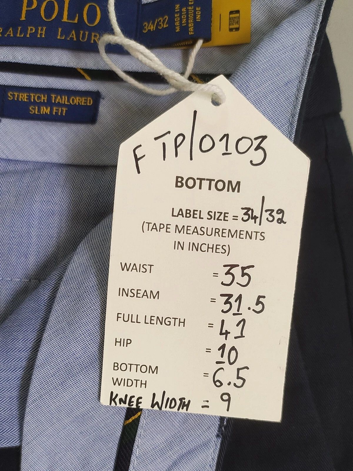 Polo Ralph Lauren Polo Ralph Lauren Stretch Slim Fit Chino Trouser FTP 0103 Size US 34 / EU 50 - 6 Thumbnail