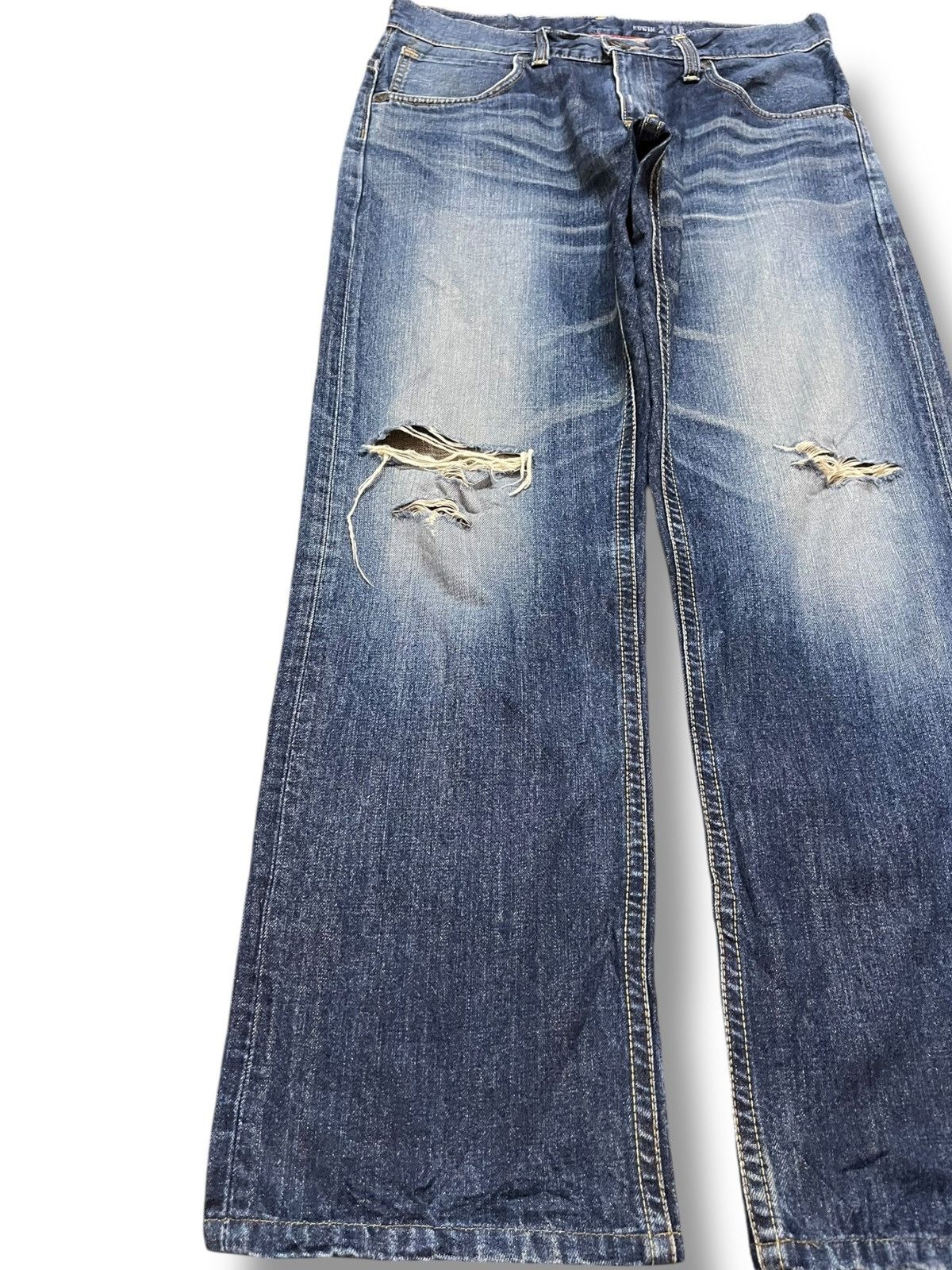 Edwin Vintage Edwin XV Distressed Denim Size US 33 - 3 Thumbnail