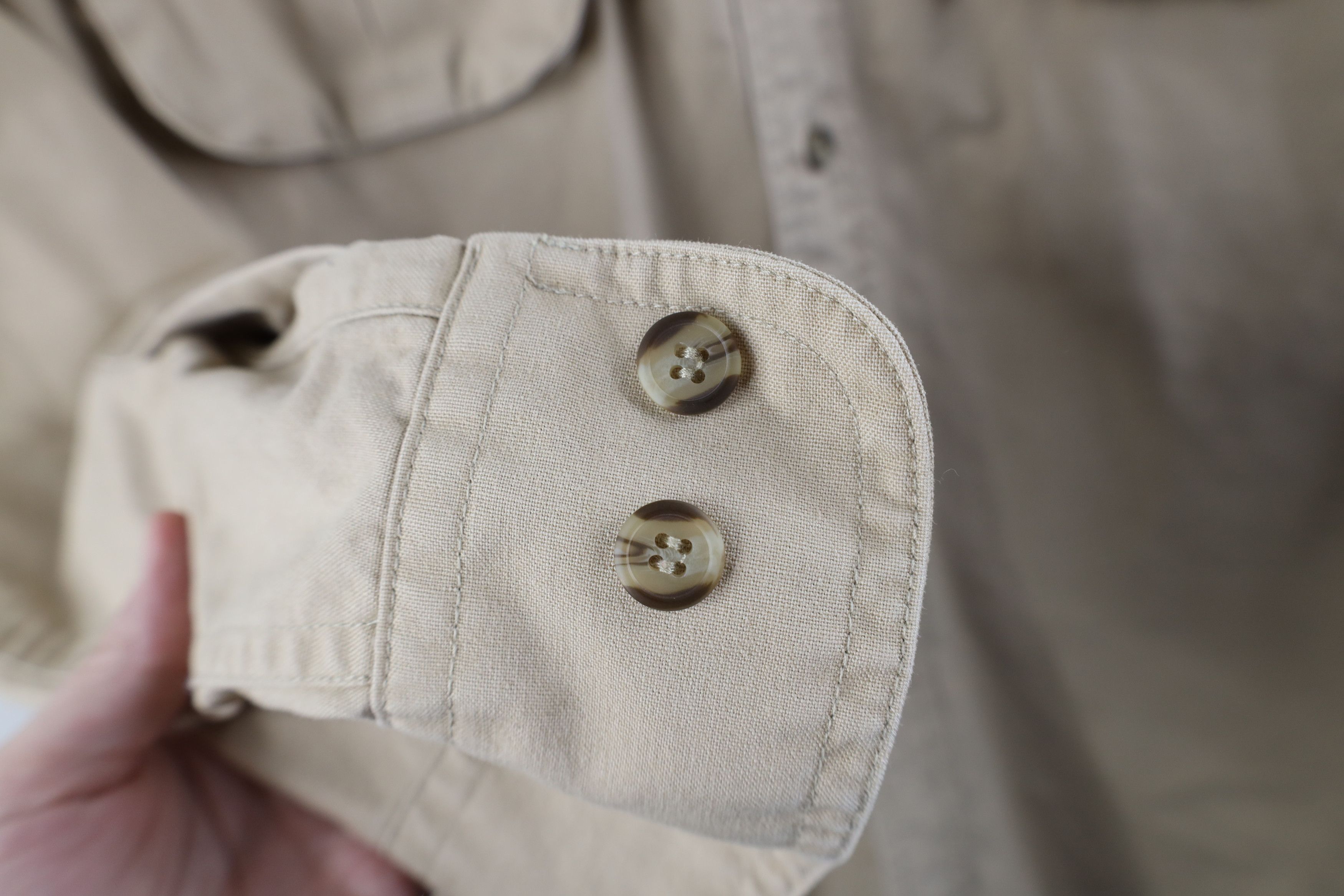 Vintage × Woolrich Woolen Mills Vintage 90s Woolrich Safari Bush Collared Button Shirt Size US L / EU 52-54 / 3 - 8 Thumbnail
