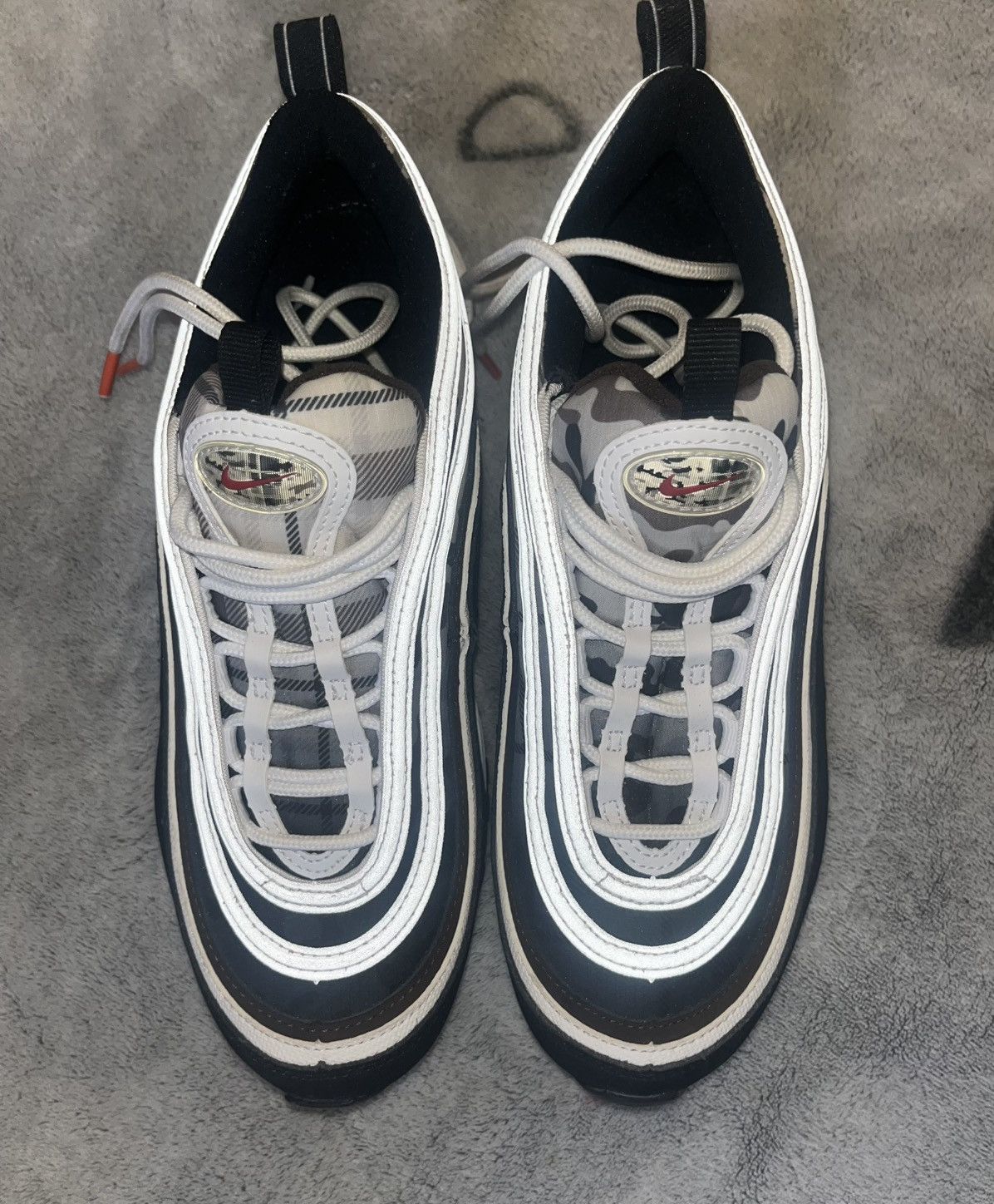 Nike Nike Air Max 97 White Black Baroque Brown Size US 6.5 / IT 36.5 - 1 Thumbnail