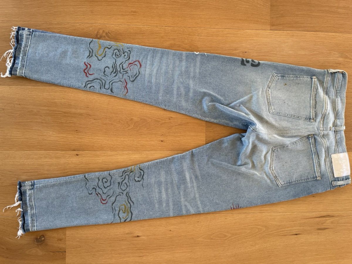 Lost Daze Lost Daze Panelled Embroidered Printed Jeans Size US 32 / EU 48 - 3 Thumbnail