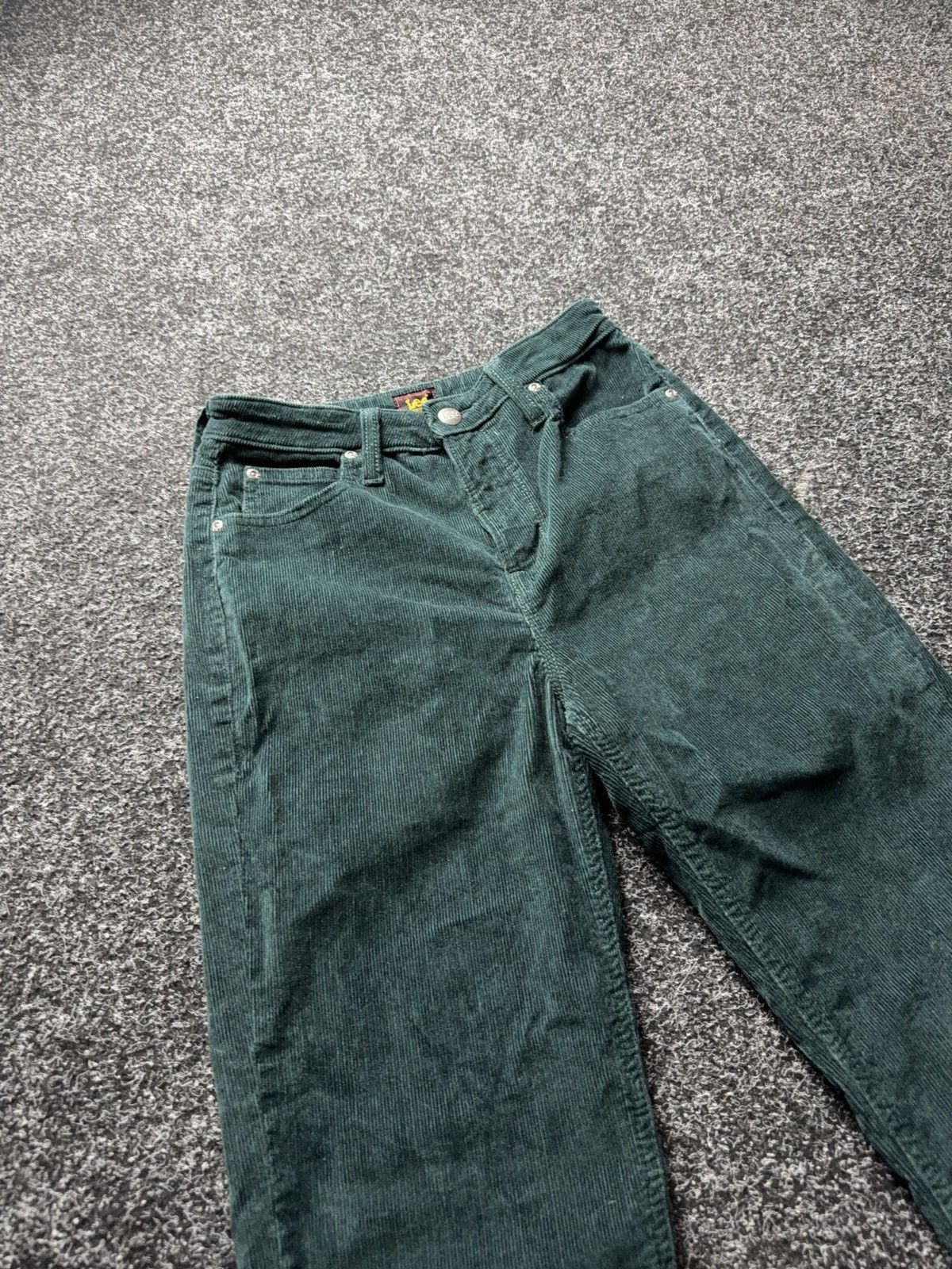 Lee 00s Lee CAROL Corduroy Pants Green Straight Y2K Women W27 Size 27" / US 4 / IT 40 - 6 Thumbnail