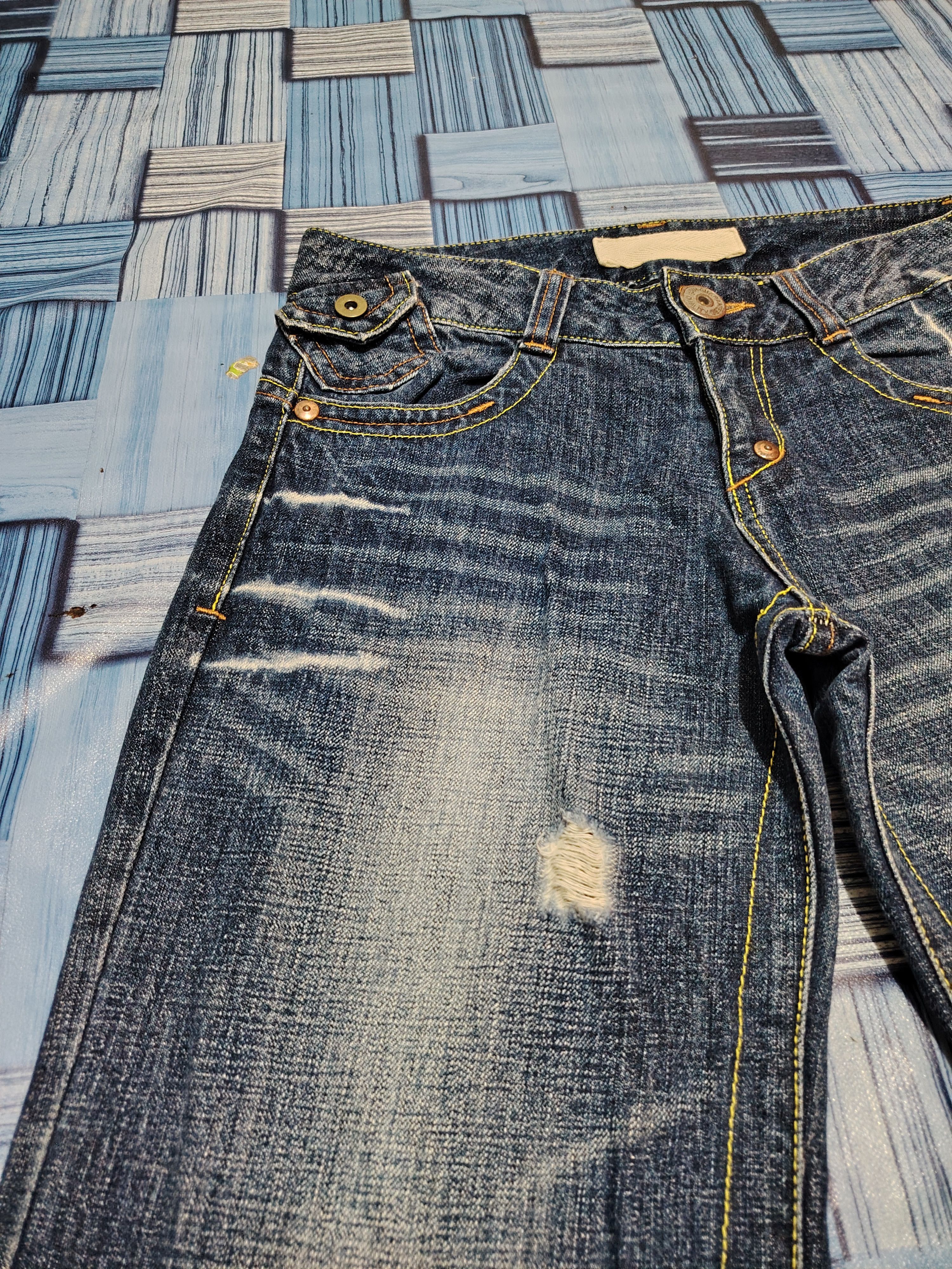 Who Decides War Japanese Saburoku Bell Bottom jeans Flared jeans Size US 31 - 7 Thumbnail