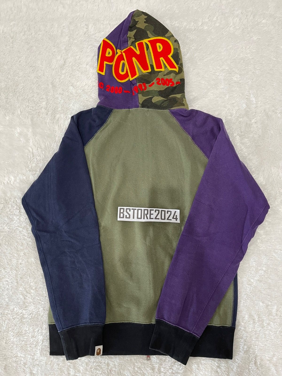 Bape BAPE Fullziphoodie crazy color shark Size US M / EU 48-50 / 2 - 2 Thumbnail
