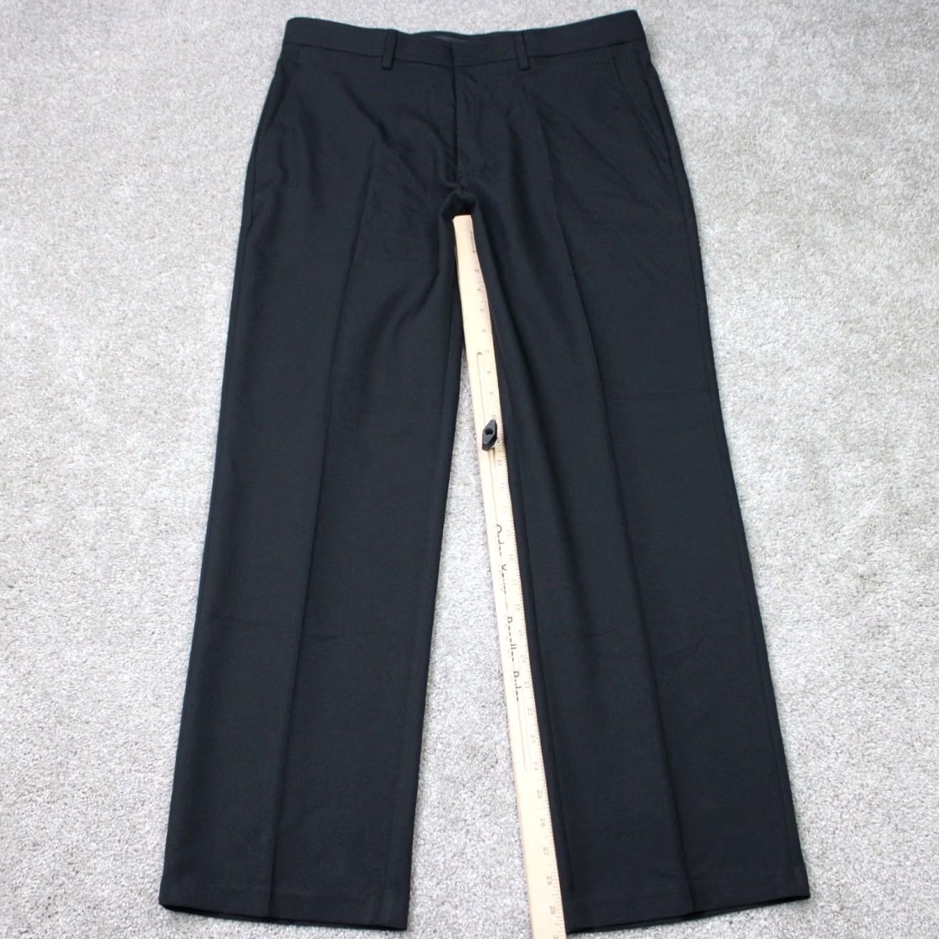 high waisted dress pants women Cheroma Women's Wide Leg Work Slacks, Black, S Color:Mid Grey Mix S/25 United Uniforms Single Breasted