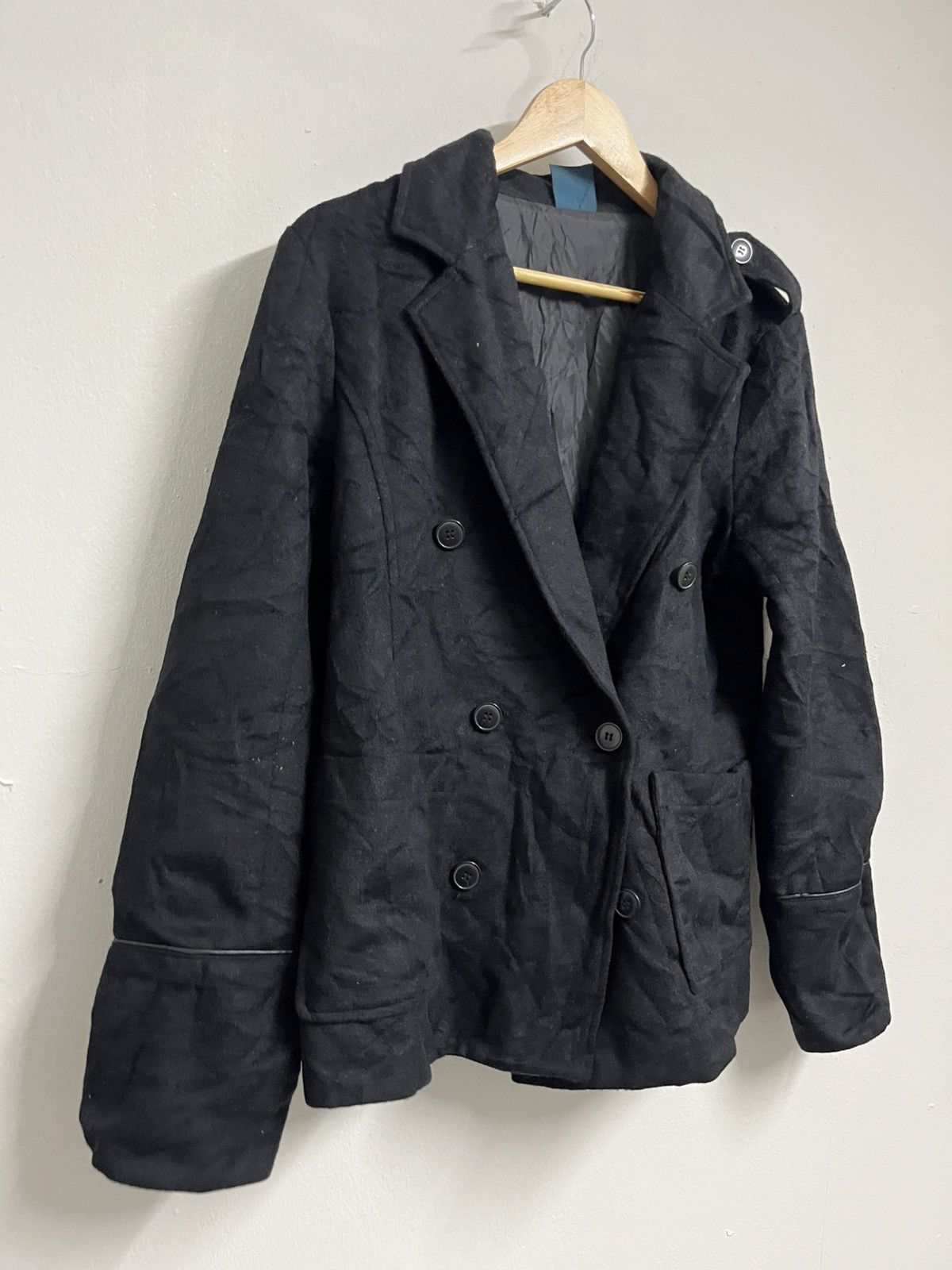 RAGEBLUE 💥Japanese Brand RAGEBLUE Wool Black Jackets Size US S / EU 44-46 / 1 - 3 Thumbnail