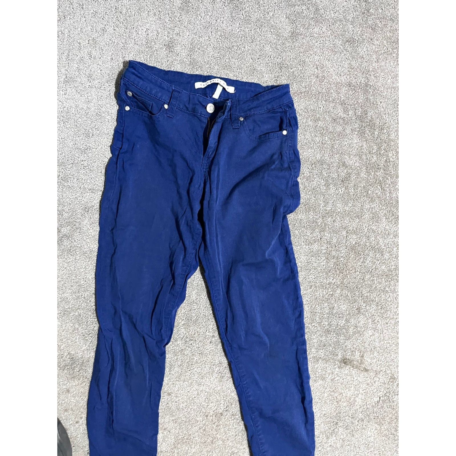 Vintage Celebrity Pink Jeans Womens Juniors 3/26 Blue Depth Mid Rise Skinny Size 26" / US 2 / IT 38 - 2 Thumbnail
