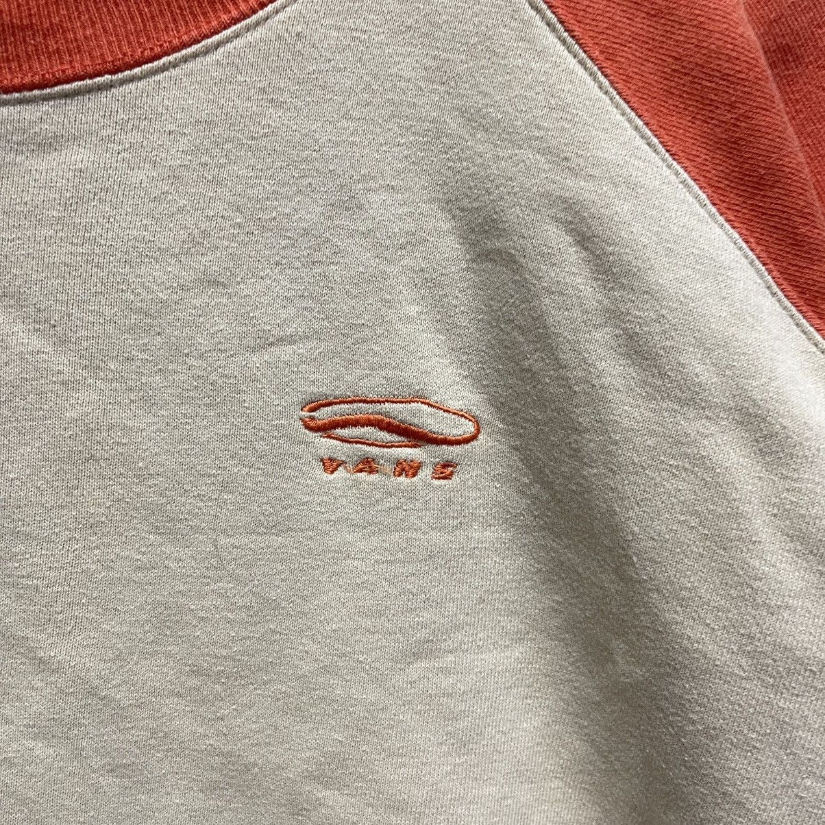 Vans Vintage 90s Vans Orange Raglan Sweatshirt L Size US L / EU 52-54 / 3 - 3 Thumbnail
