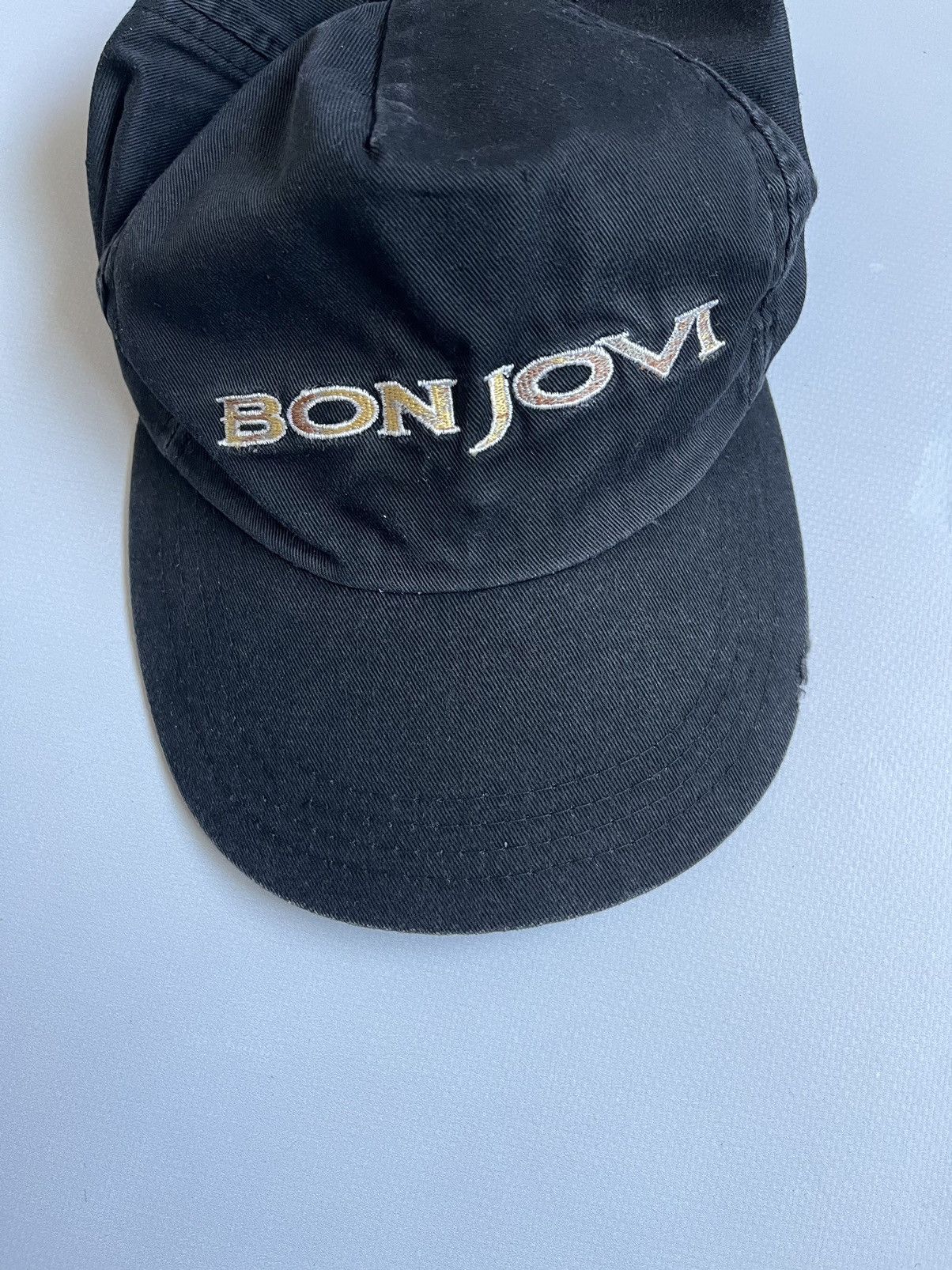 Bon Jovi Vintage Bon Jovi Keep The Faith Black Faded Distressed Cap Size ONE SIZE - 4 Thumbnail
