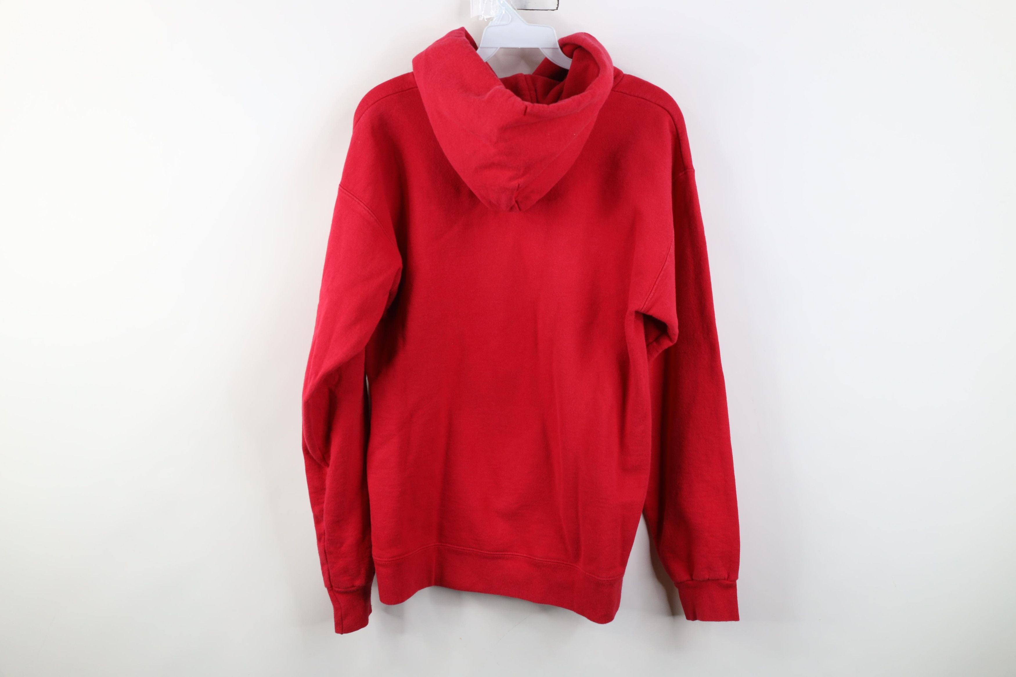 Vintage Vintage 90s Y2K Streetwear Heavyweight Hoodie Sweatshirt Red Size US S / EU 44-46 / 1 - 12 Thumbnail
