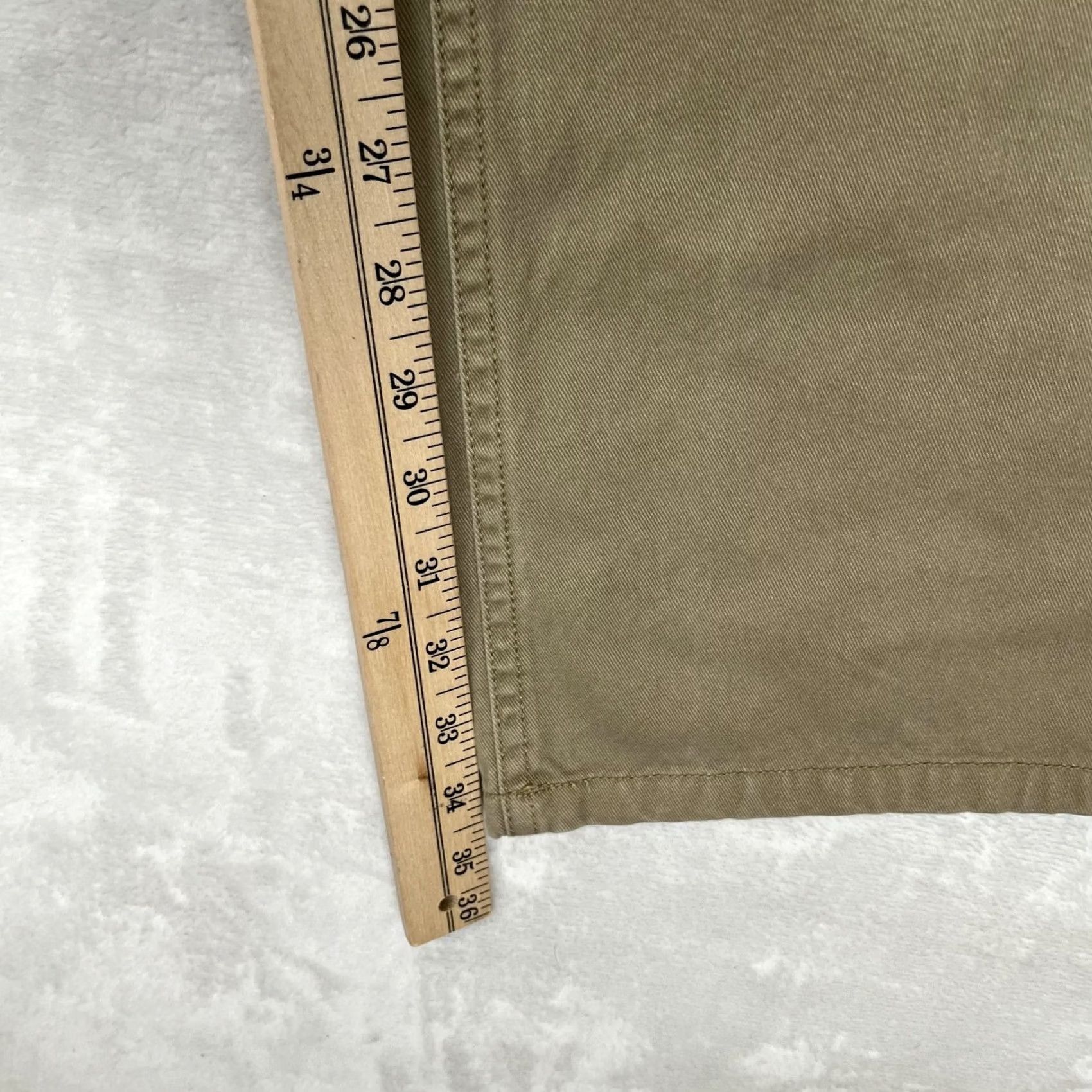 Anchor Blue VINTAGE Anchor Blue Pants Mens 34x34 Beige Chino Straight Leg Casual Twill 34 Inseam, Cotton, Flat Front, Pockets, Zip, Regular Fit Mens Size US 34 / EU 50 - 4 Thumbnail