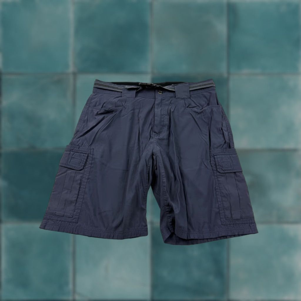 Eddie Bauer Eddie Bauer Shorts Mens 34 Blue Cargo Stretch Nylon Belted Inseam 11in Outdoor Size US 34 / EU 50 - 1 Thumbnail