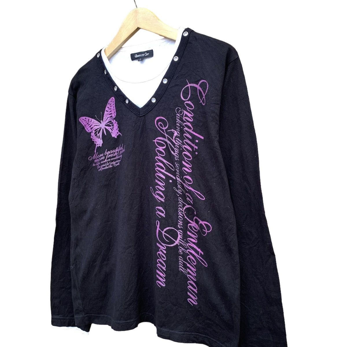 If Six Was Nine × Japanese Brand × Le Grande Bleu (L.G.B.) Beaumont carr poem longsleeave - ifsixwasnine lgb style Size US L / EU 52-54 / 3 - 3 Thumbnail