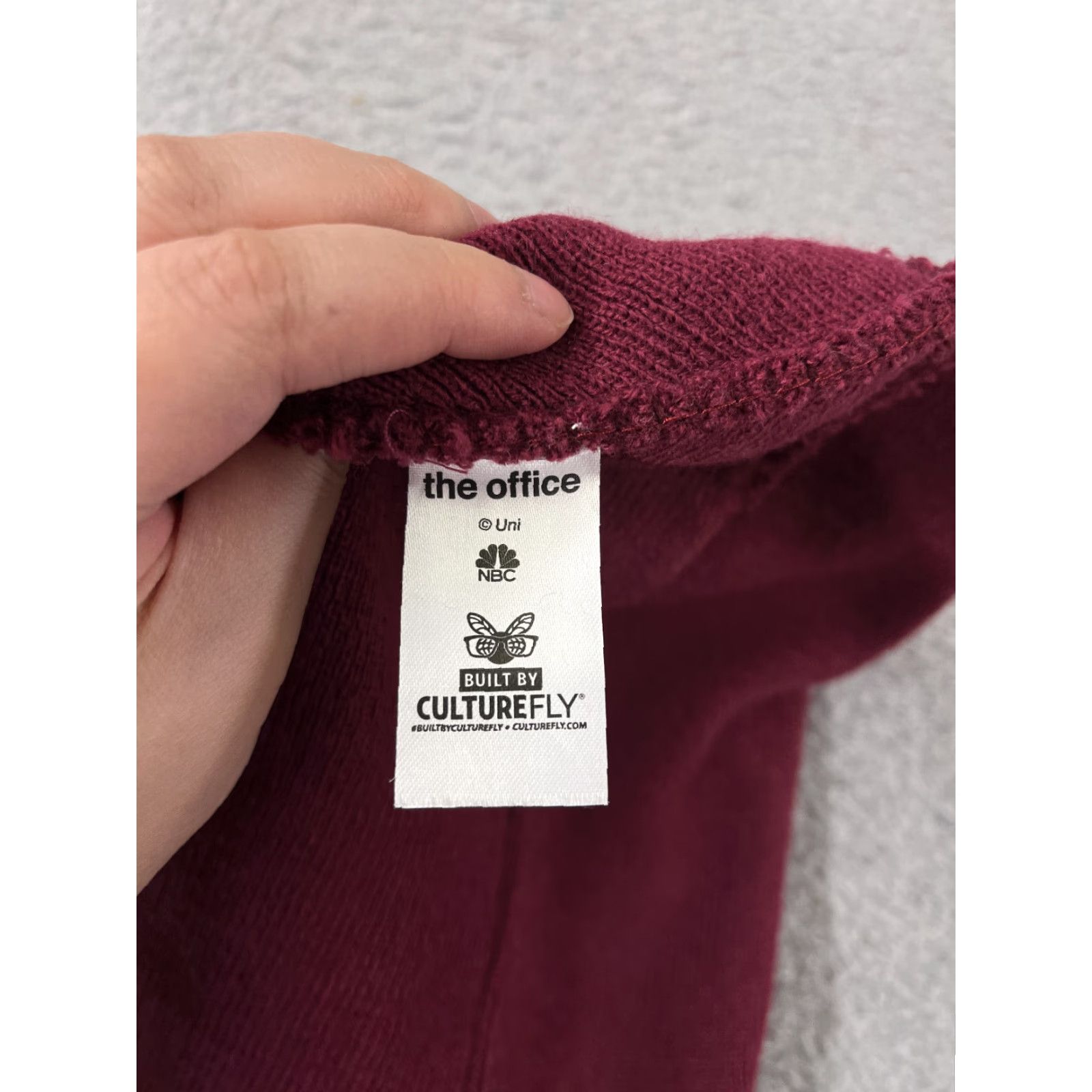Vintage The Office Shrute Farms Beet Beanie Toque Adult One Size Burgundy Dwight Acrylic Beanie Mens CultureFly Shirt? Size ONE SIZE - 6 Thumbnail