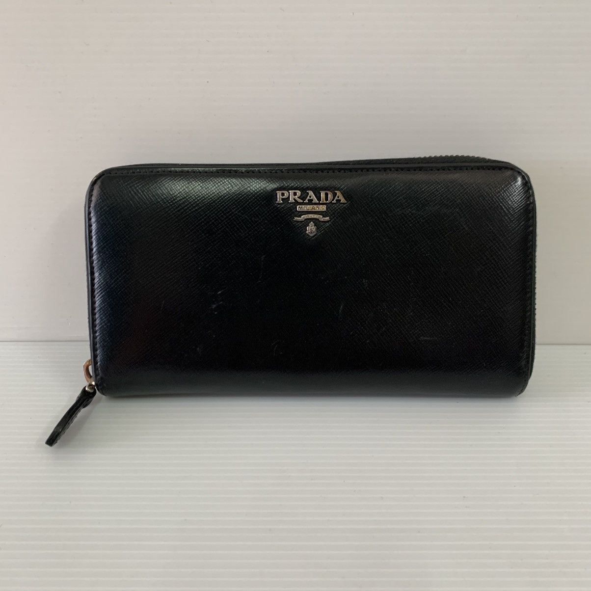 Prada Prada Black Leather Wallet Size ONE SIZE - 1 Thumbnail