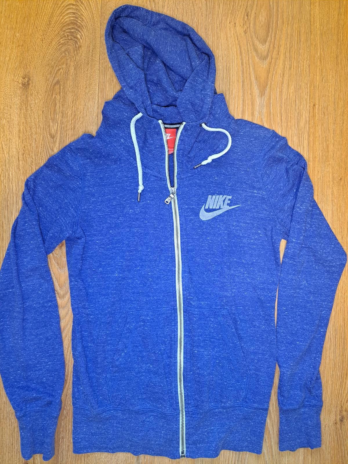 Nike VINTAGE Nike Jacket Womens Small Blue Organic Cotton Hoodie Size S / US 4 / IT 40 - 1 Thumbnail