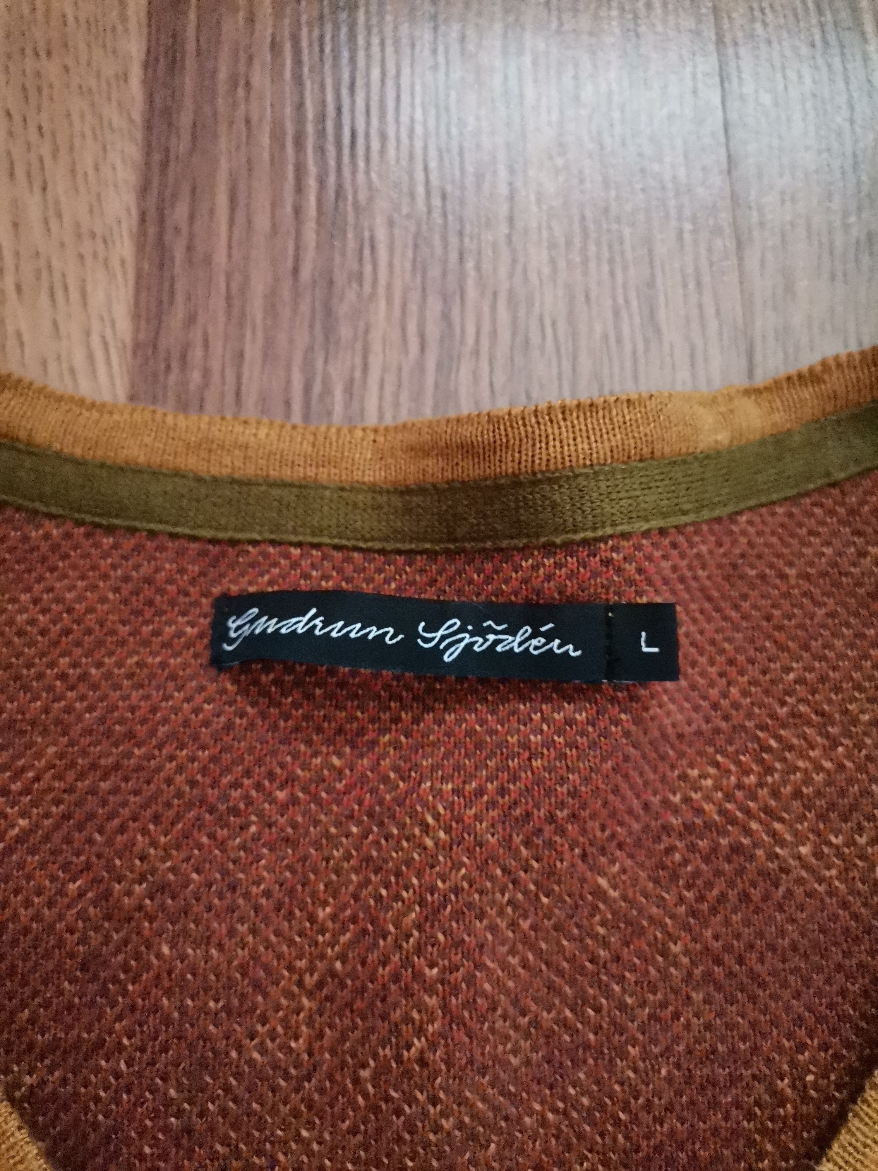 Gudrun Sjoden Vintage Gudrun Sjoden Women's Floral Long Cardigan Size L / US 10 / IT 46 - 2 Thumbnail