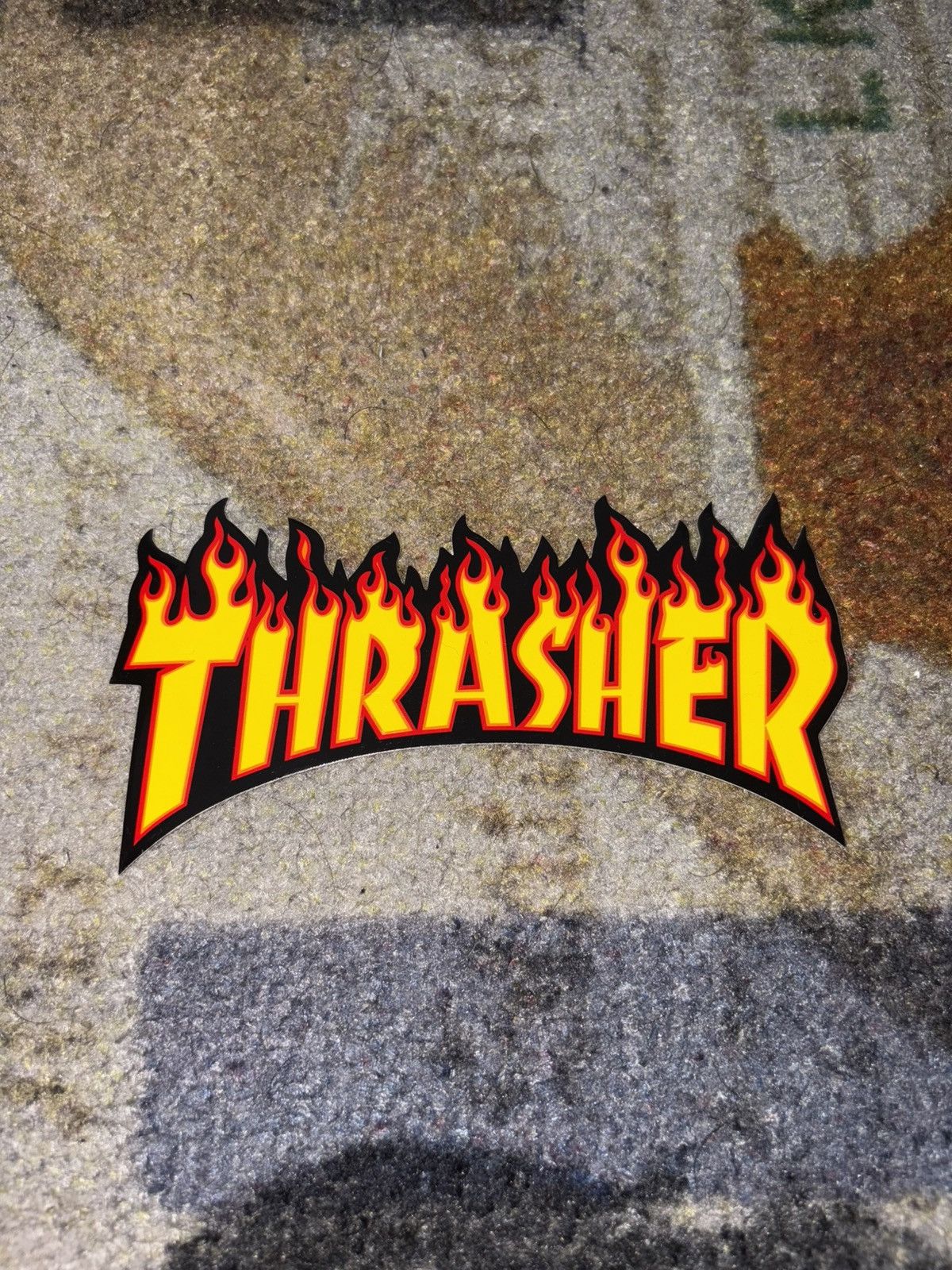 Thrasher Thrasher Fire Flames Logo Sticker Size ONE SIZE - 1 Preview