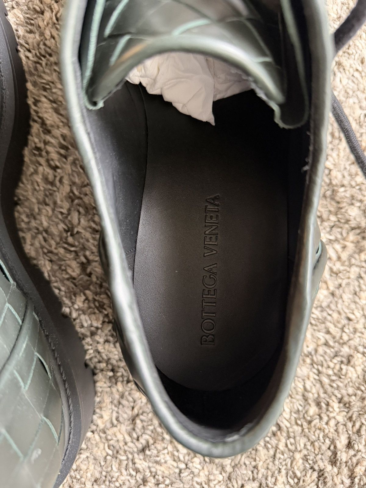 Bottega Veneta Dark Green Haddock Lace Up Size US 11 / EU 44 - 17 Thumbnail