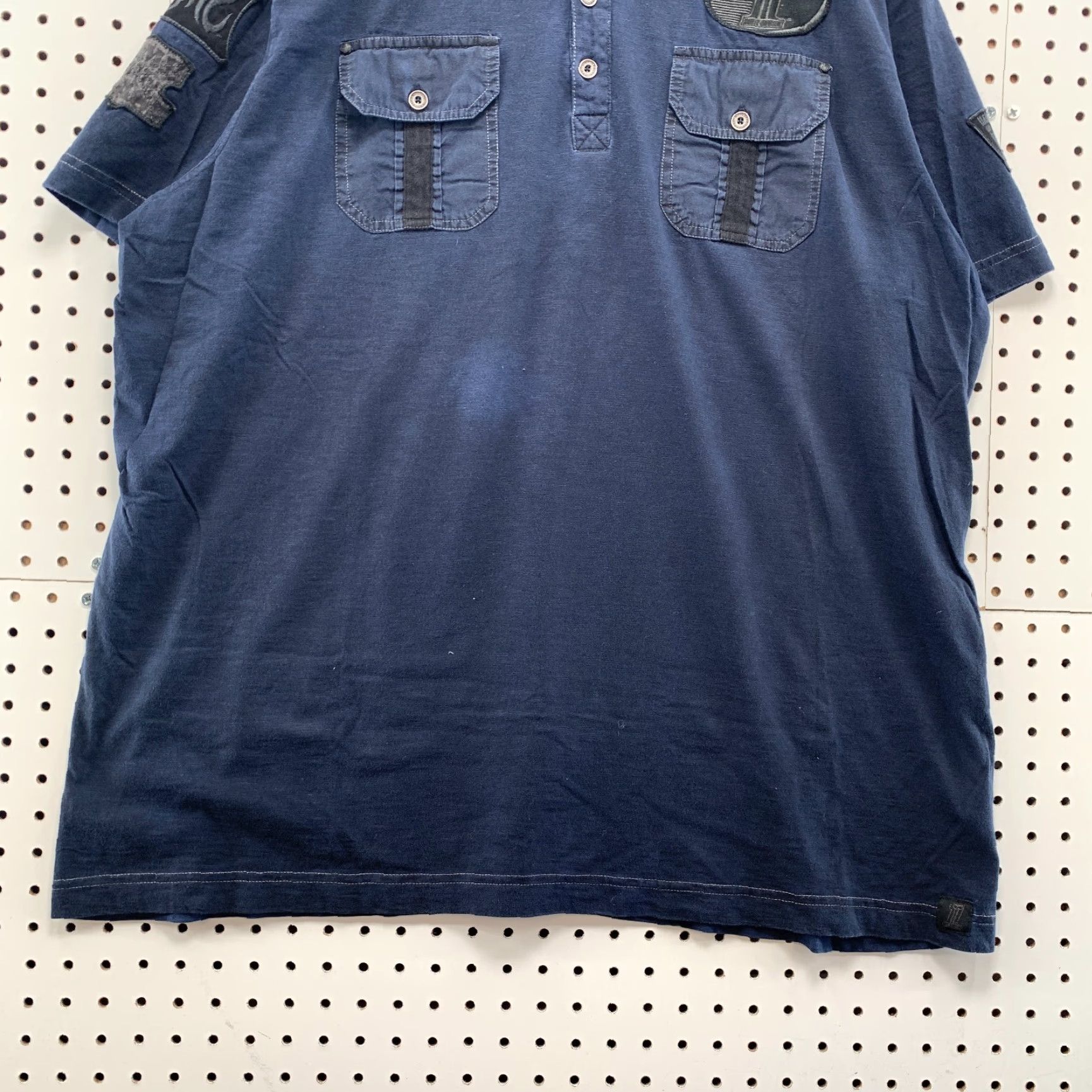 Harley Davidson VINTAGE Harley-Davidson Polo Shirt Men Short Sleeve Collared Embroidered Motorcycle Blue 3XL Size US XXL / EU 58 / 5 - 6 Thumbnail