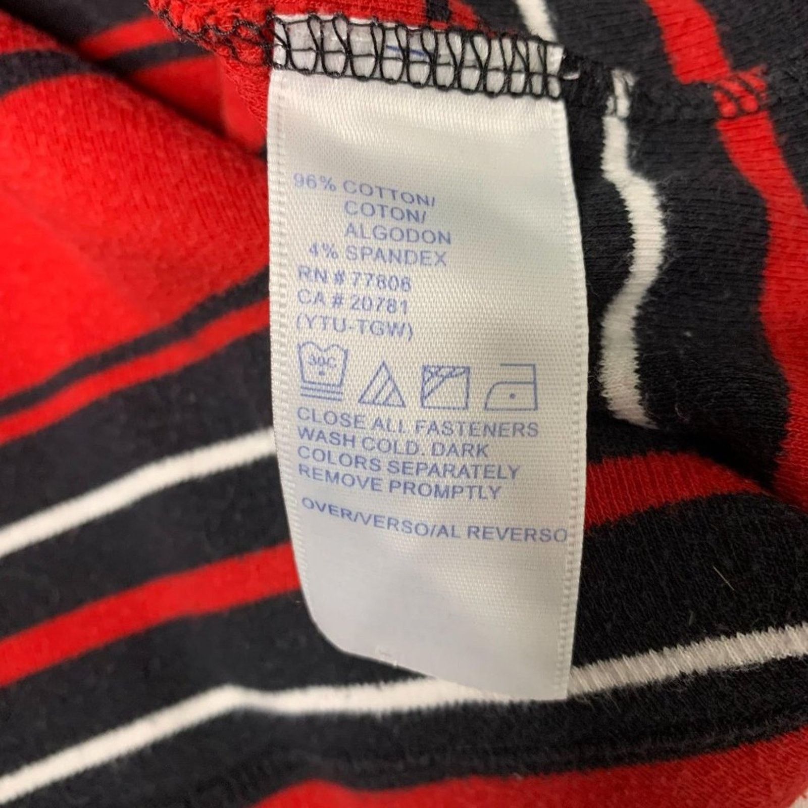 Tommy Hilfiger Tommy Hilfiger Red Black Stripe Black Rib Collar 1/4 Zip XL Size US XL / EU 56 / 4 - 9 Thumbnail