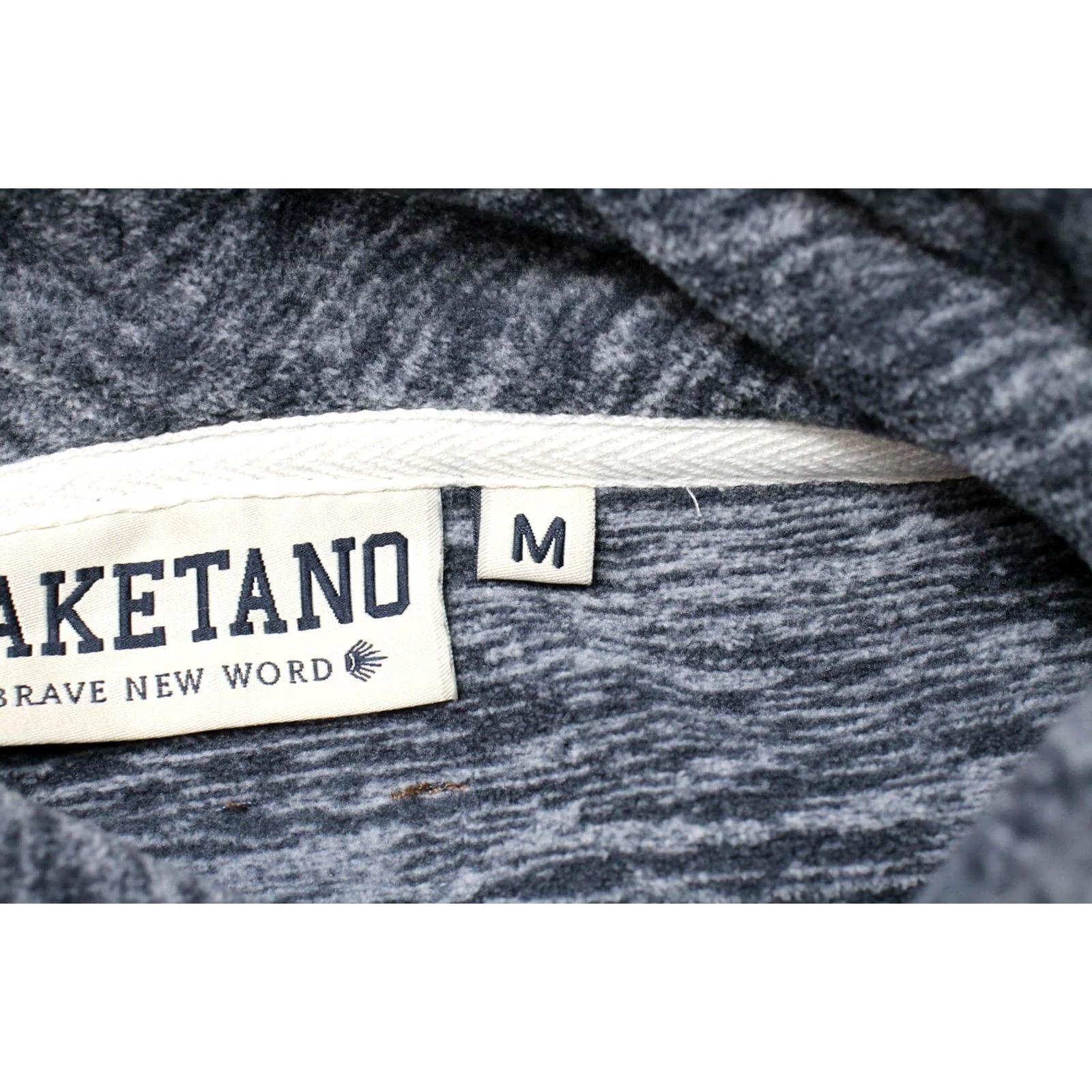Vintage NAKETANO Hoodie Women's MEDIUM Pullover Fleece Hooded Melange Blue Size M / US 6-8 / IT 42-44 - 7 Thumbnail