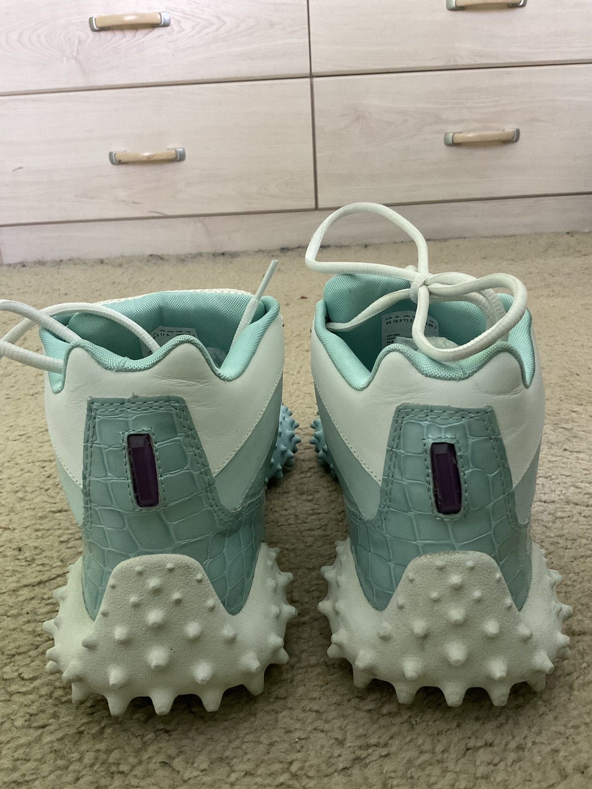 Eytys Eytys “APHEX” High Top Sneakers in Mint Blue Size US 11.5 / EU 44-45 - 8 Thumbnail