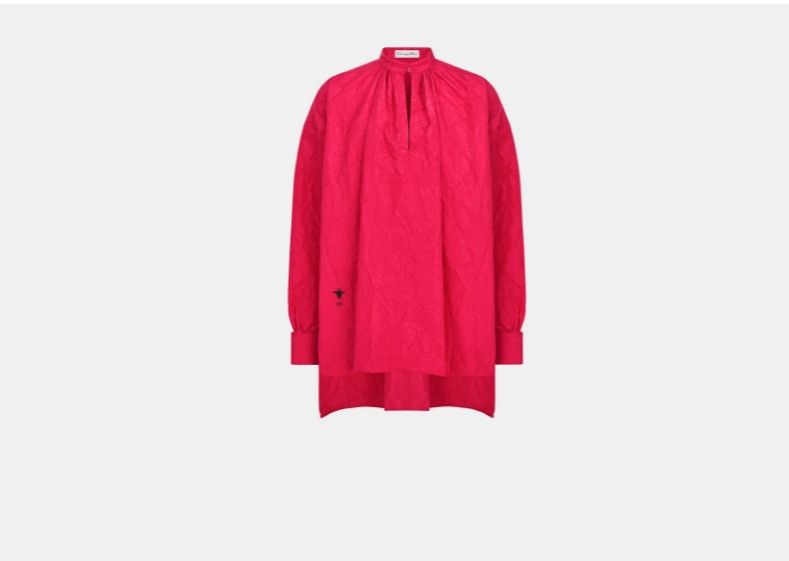 Dior o1w1db10325 411B3 Blouse in Amaryllis Red Size M / US 6-8 / IT 42-44 - 1 Thumbnail