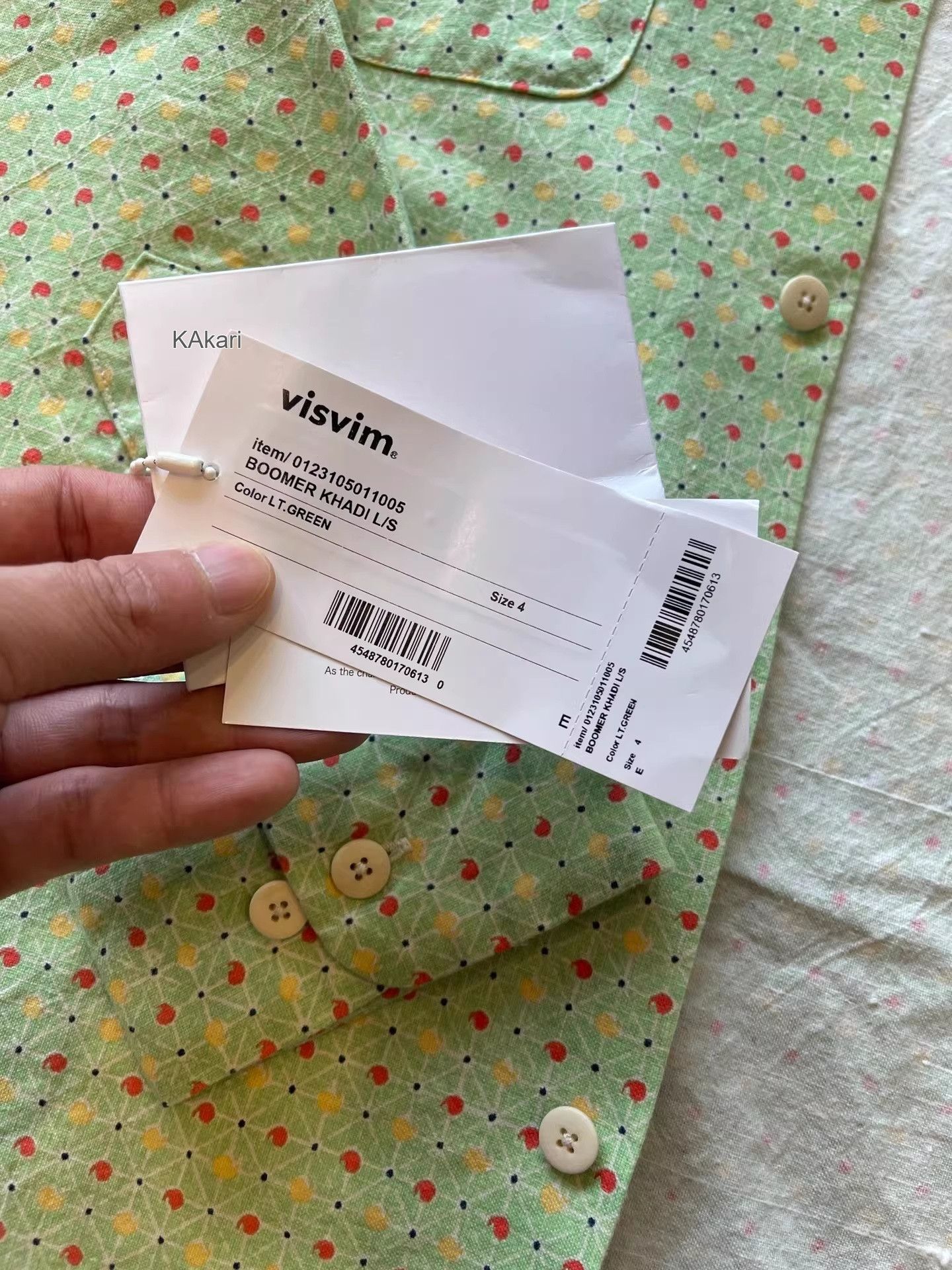 Visvim VISVIM 23SS BOOMER KHADI L/S Size US XL / EU 56 / 4 - 7 Thumbnail